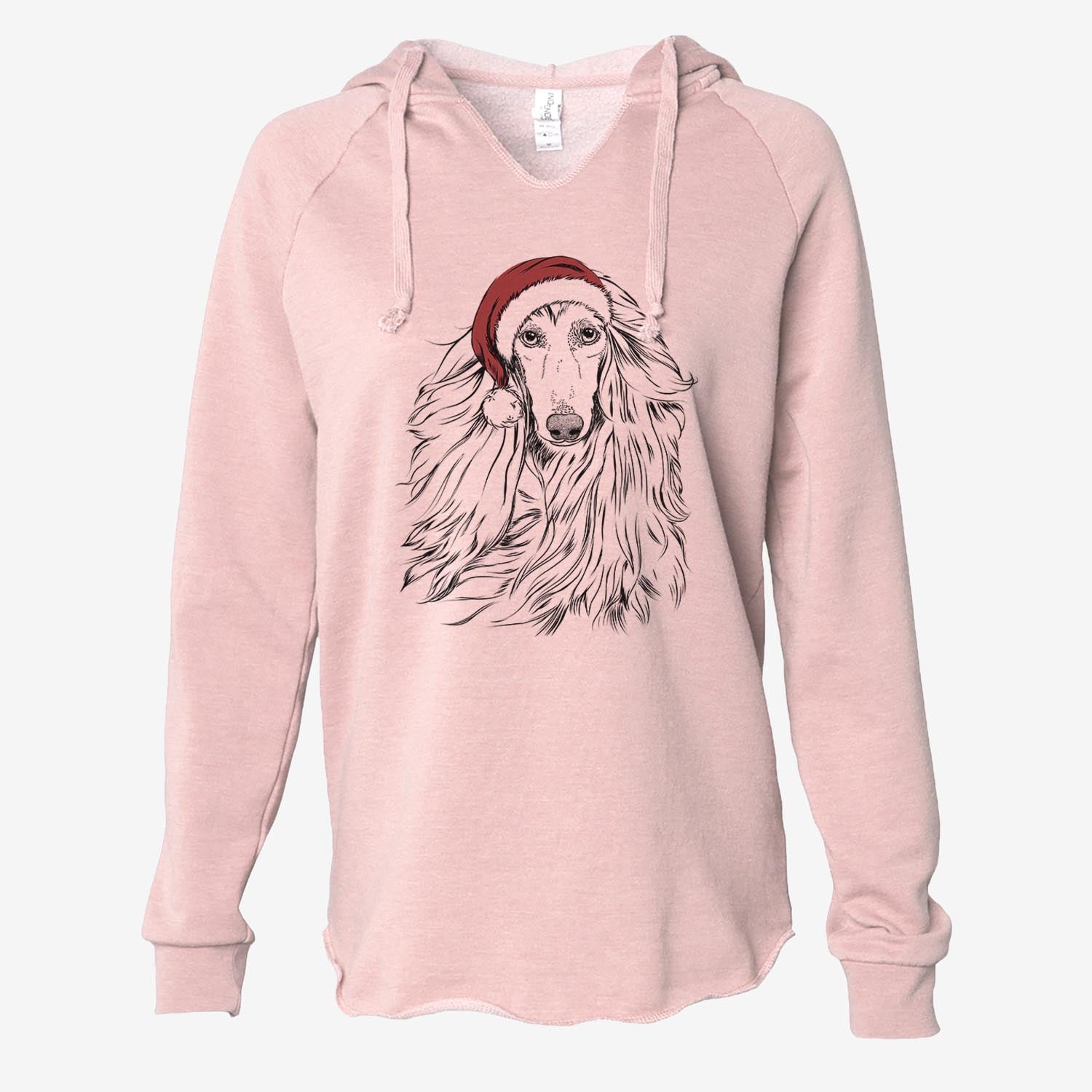 Fabio the Afghan Hound - Cali Wave Hooded Sweatshirt