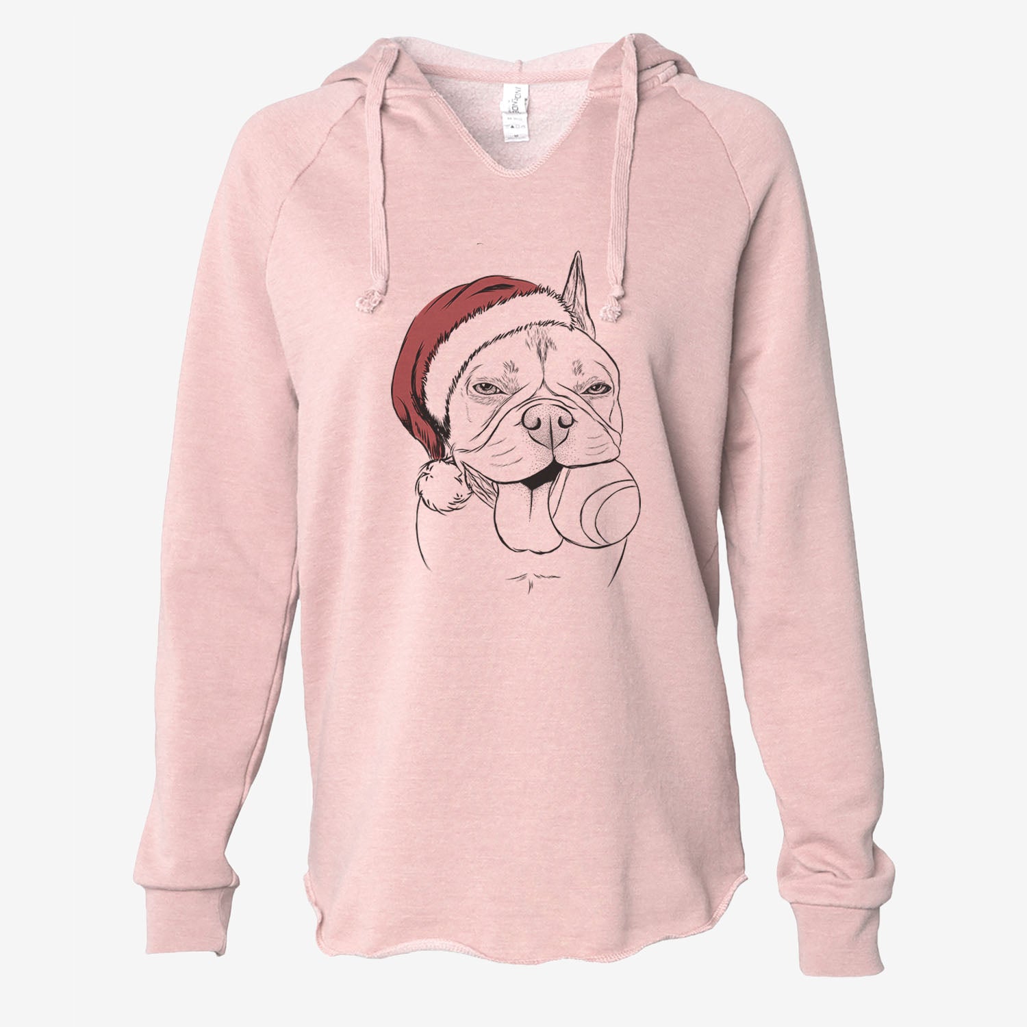 Happy Franco the French Bulldog - Cali Wave Hooded Sweatshirt