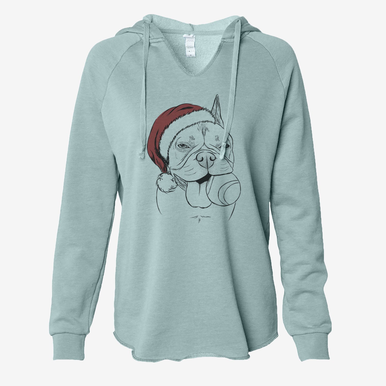 Happy Franco the French Bulldog - Cali Wave Hooded Sweatshirt