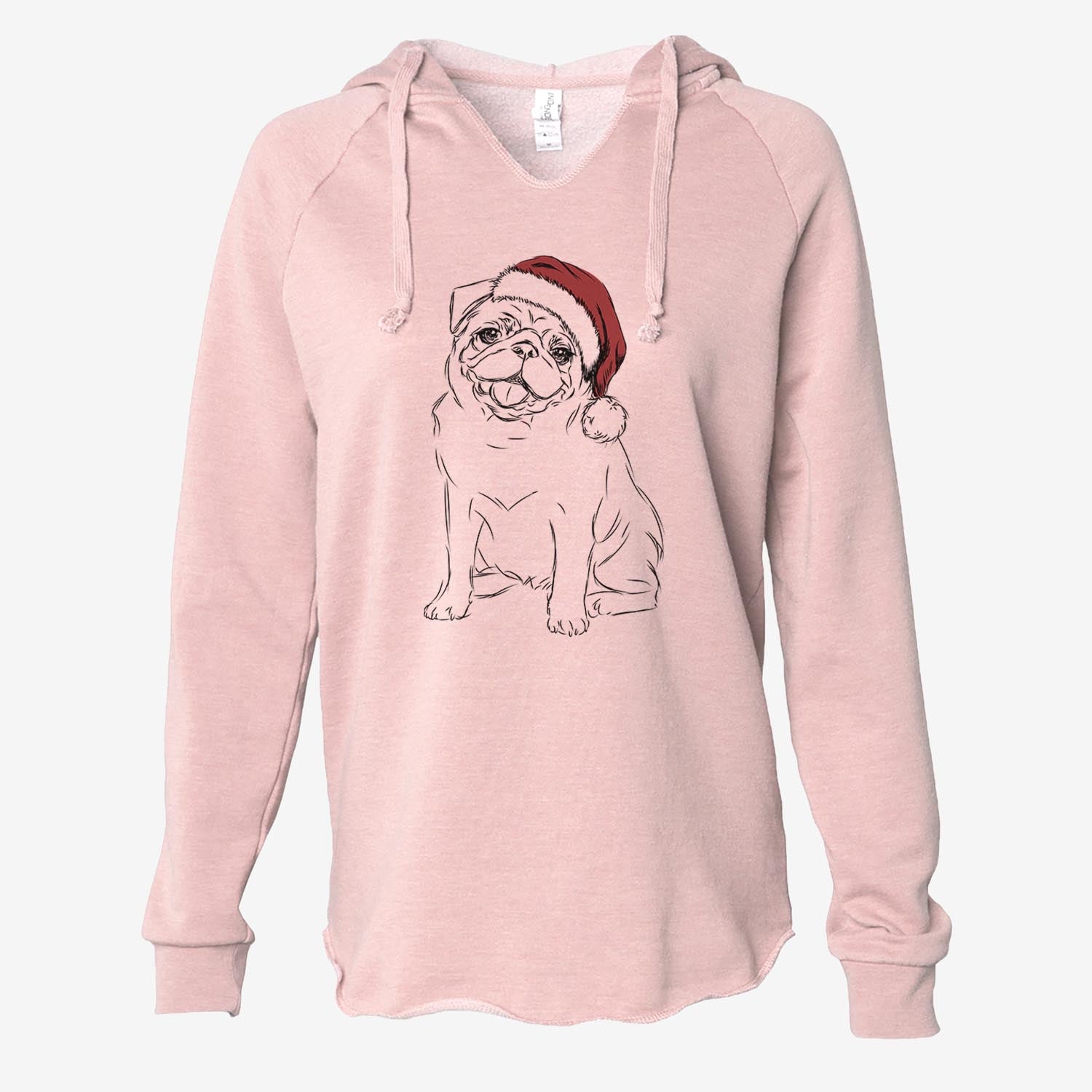 Higgins the Pug - Cali Wave Hooded Sweatshirt