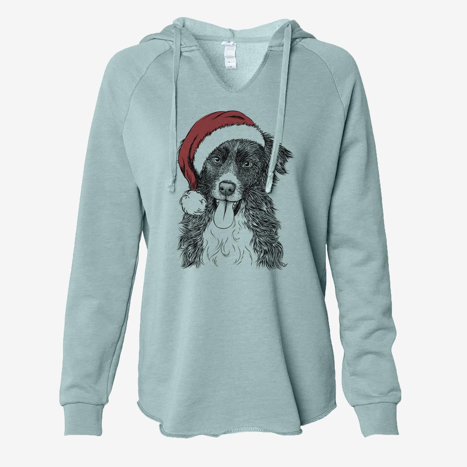 Indi the Border Collie - Cali Wave Hooded Sweatshirt