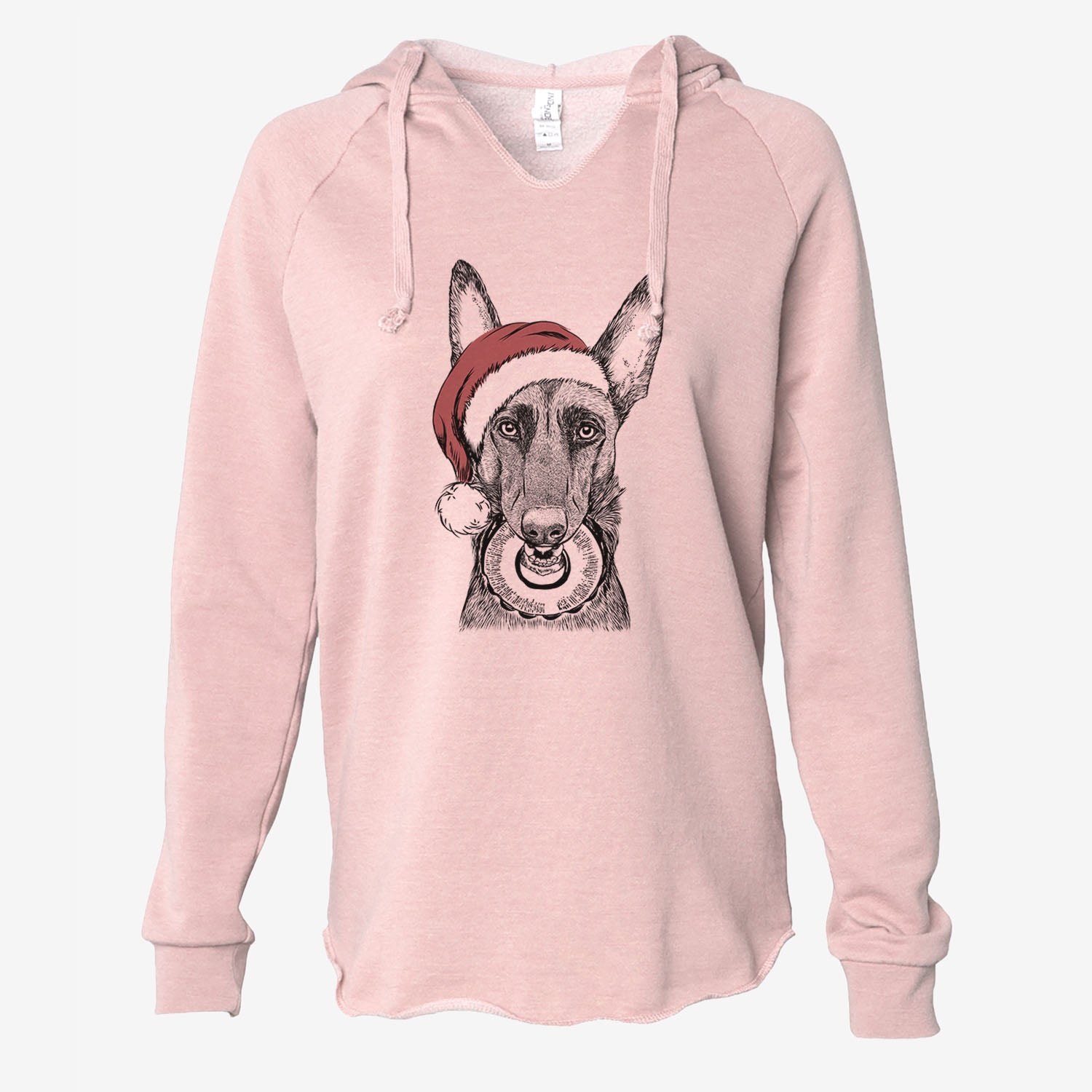 Juno the Belgian Malinois - Cali Wave Hooded Sweatshirt