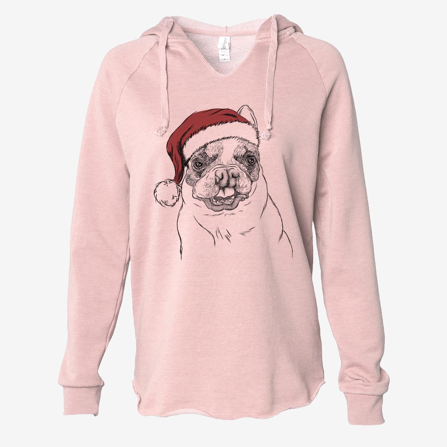 Lentil the French Bulldog - Cali Wave Hooded Sweatshirt