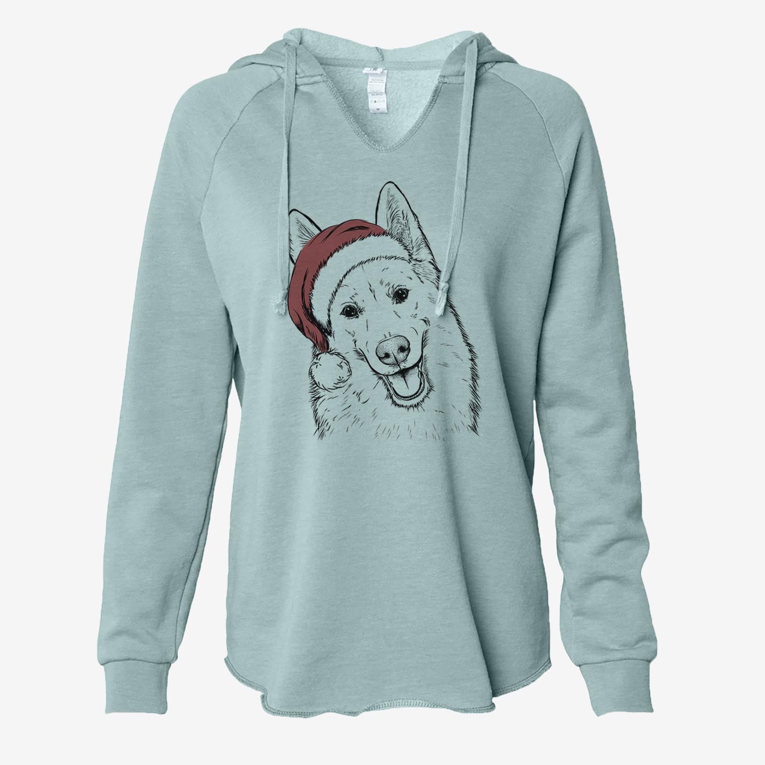 Loki the Husky Shepherd Mix - Cali Wave Hooded Sweatshirt