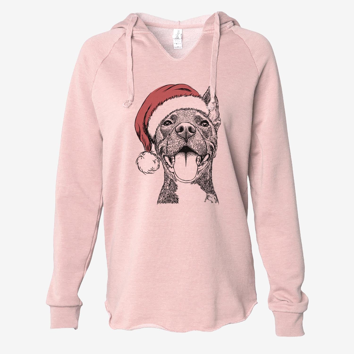 Milo the Pitbull Mix - Cali Wave Hooded Sweatshirt