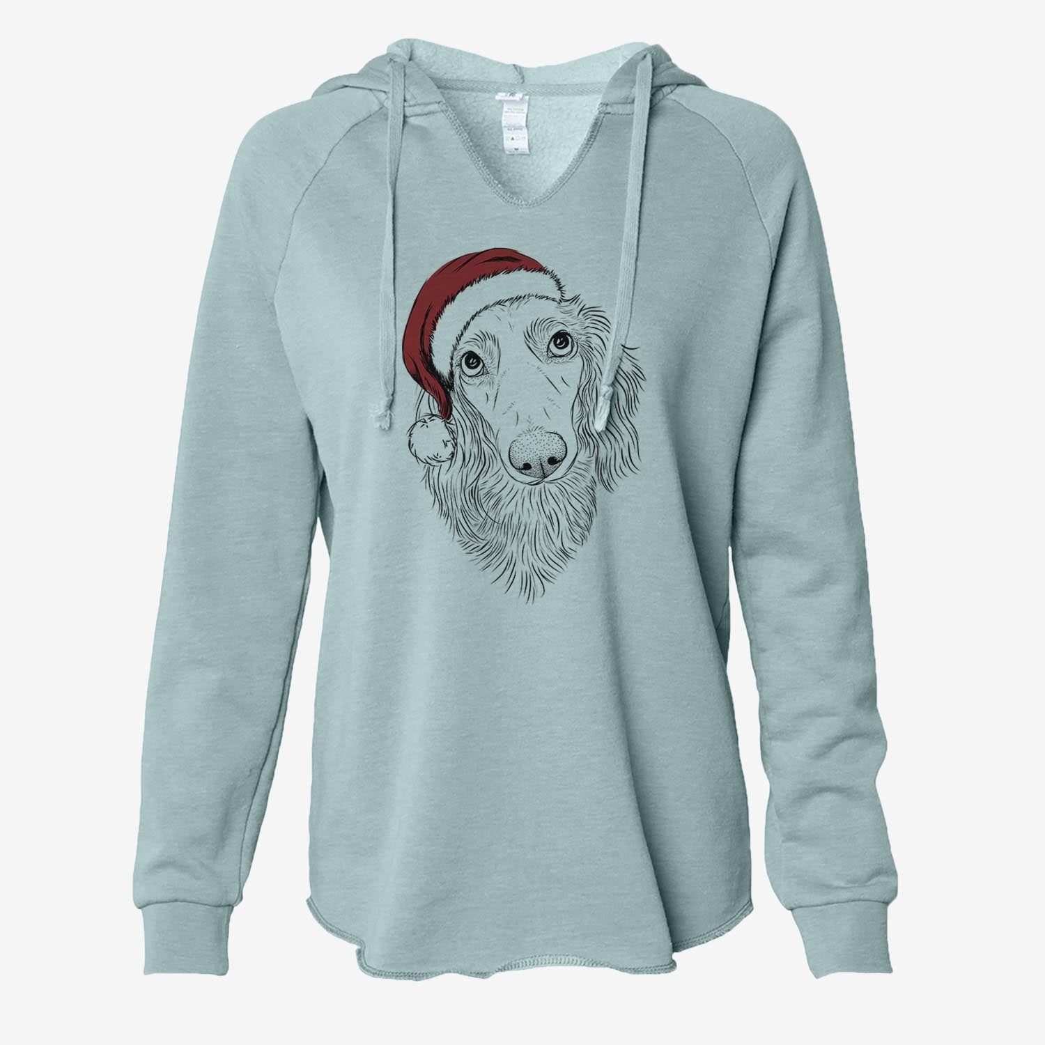 Mr. Rusty the Long Haired Dachshund - Cali Wave Hooded Sweatshirt