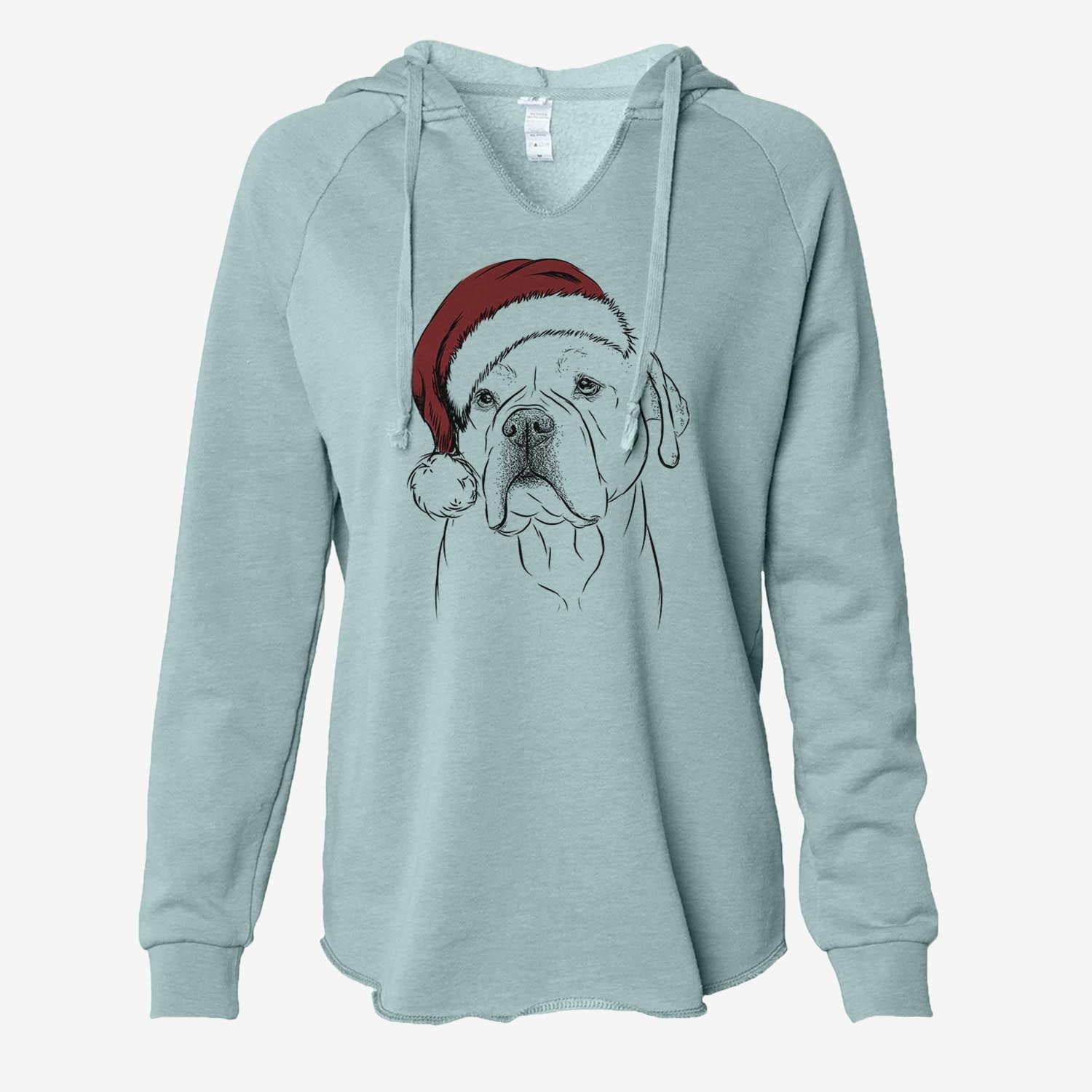 Nora the American Bulldog Mix - Cali Wave Hooded Sweatshirt