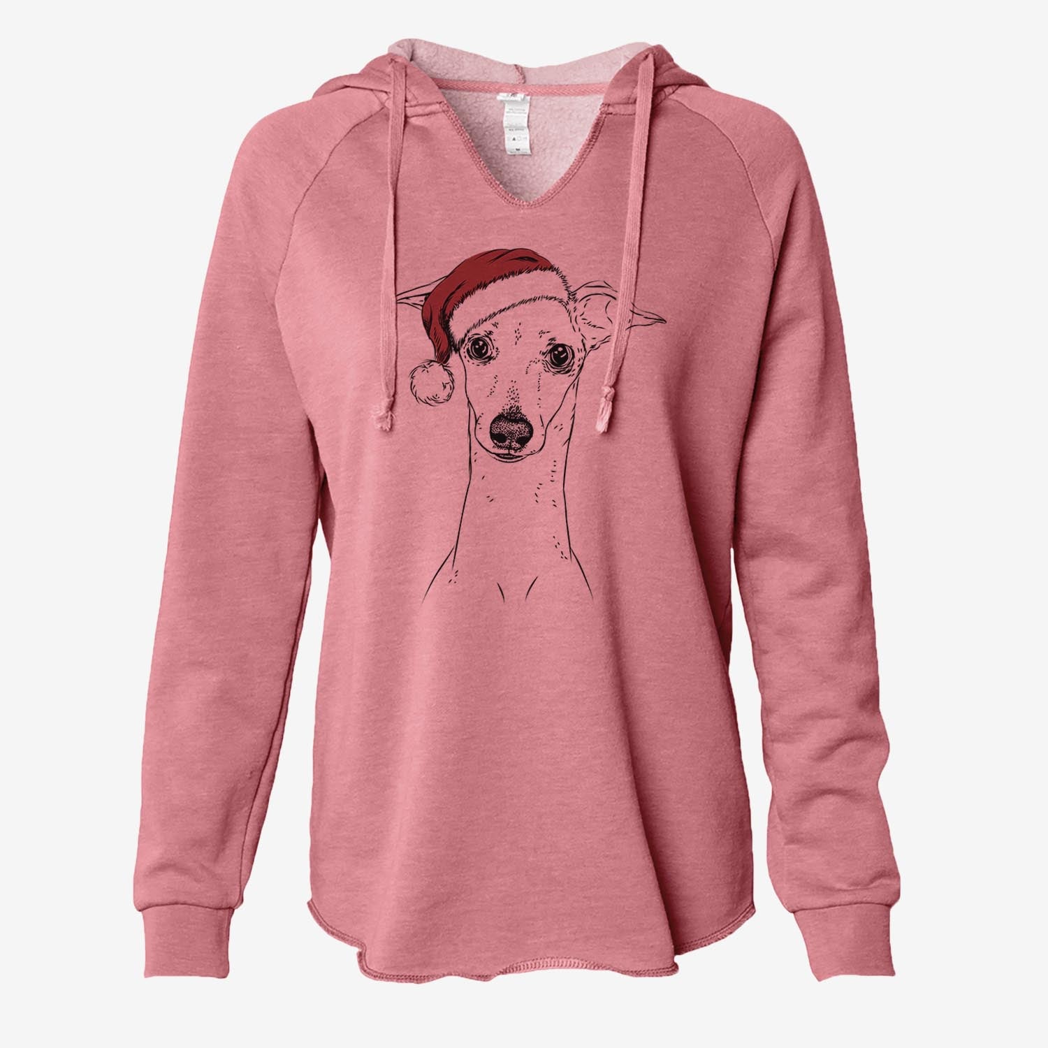 Pip the Italian Greyhound - Cali Wave Hooded Sweatshirt