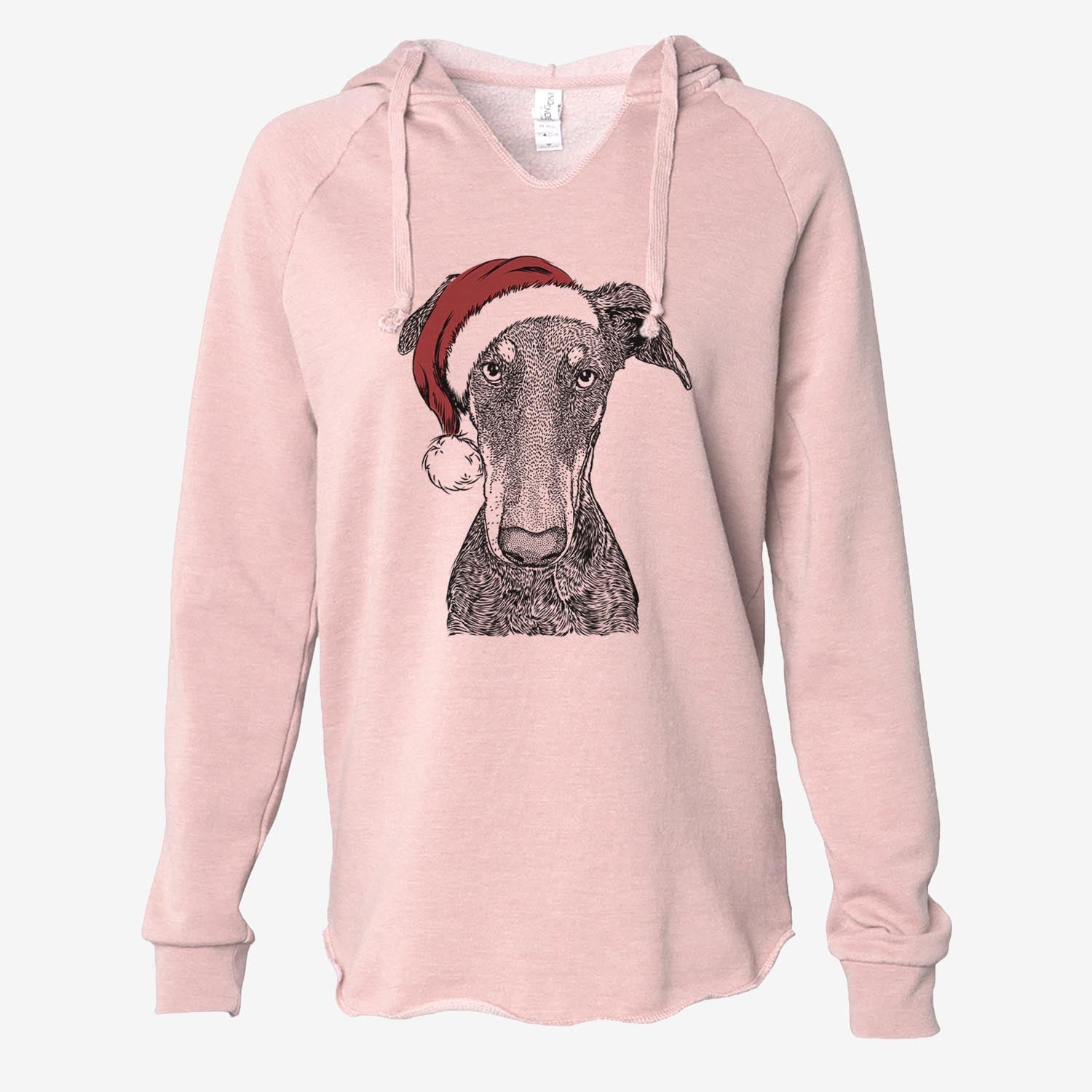 Princess Fiona the Doberman - Cali Wave Hooded Sweatshirt