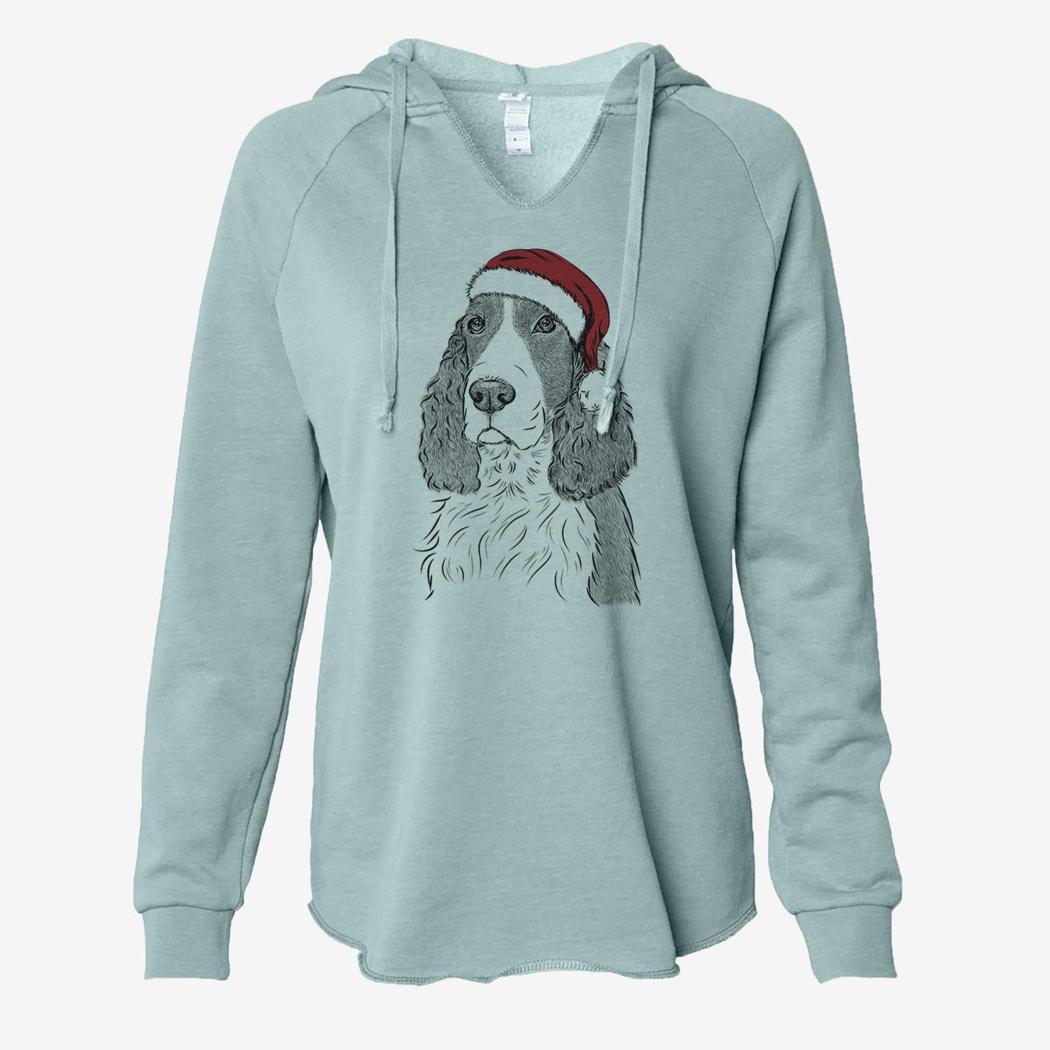 Quincy the English Springer Spaniel - Cali Wave Hooded Sweatshirt