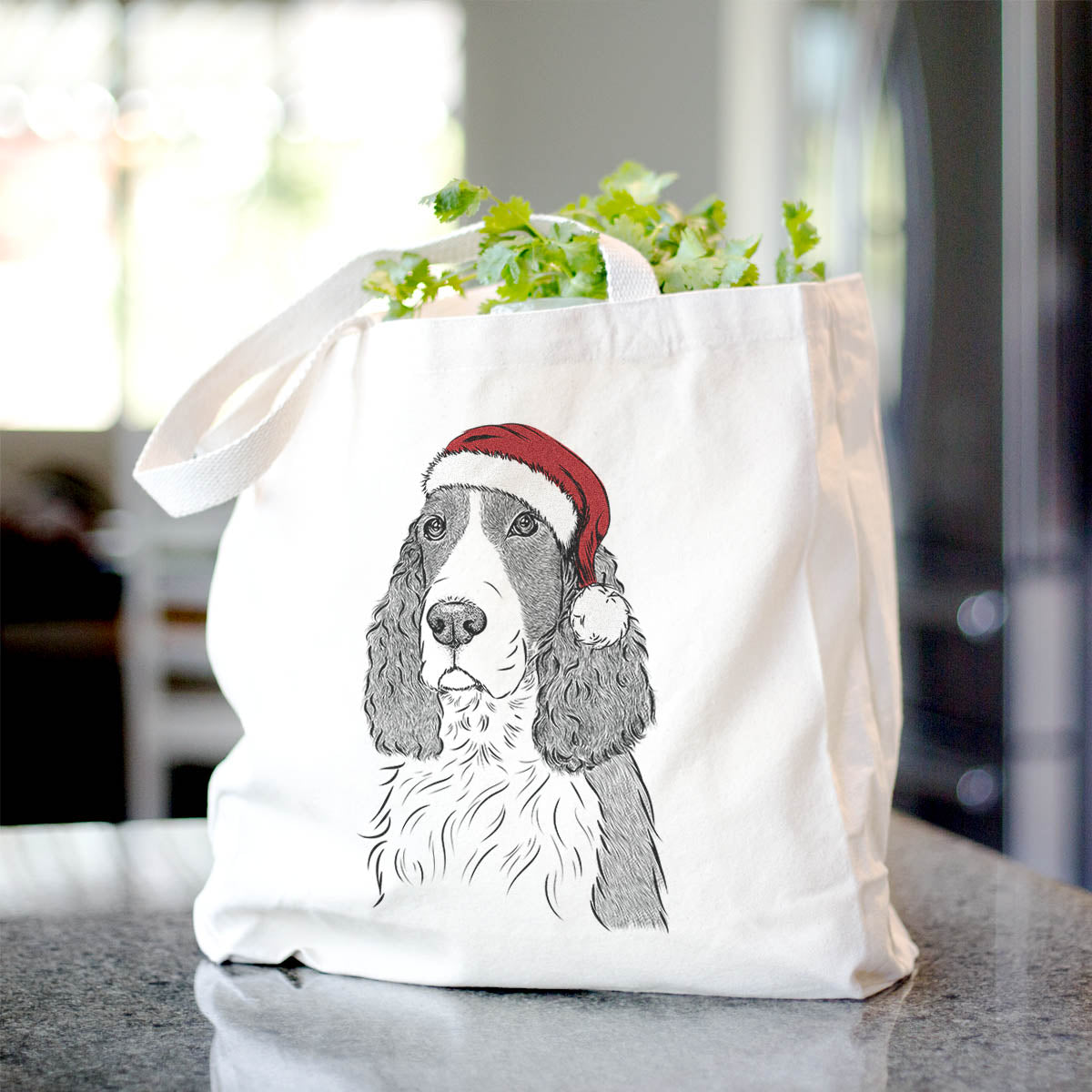 Quincy the English Springer Spaniel - Tote Bag