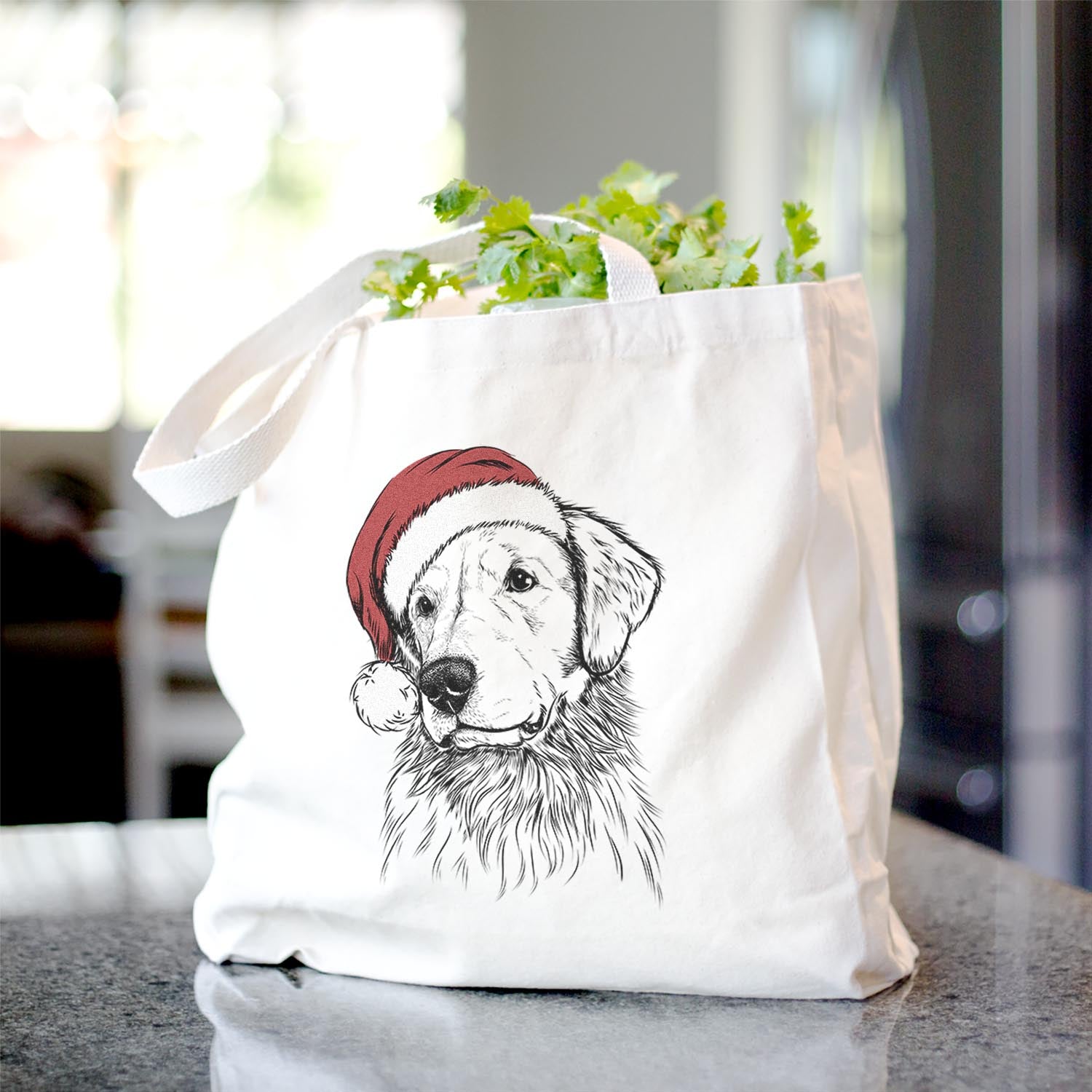 Quinn the Golden Retriever - Tote Bag