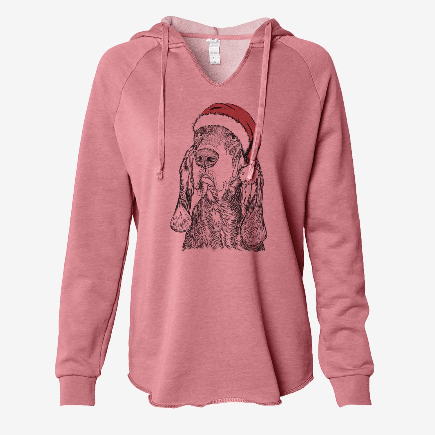 Stu the Black and Tan Coonhound - Cali Wave Hooded Sweatshirt