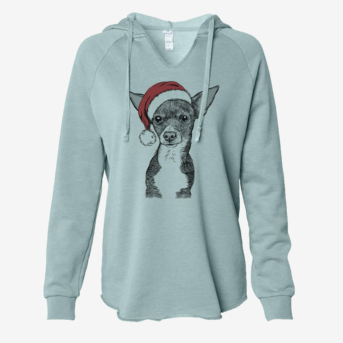 Tiny Archie the Mixed Breed - Cali Wave Hooded Sweatshirt