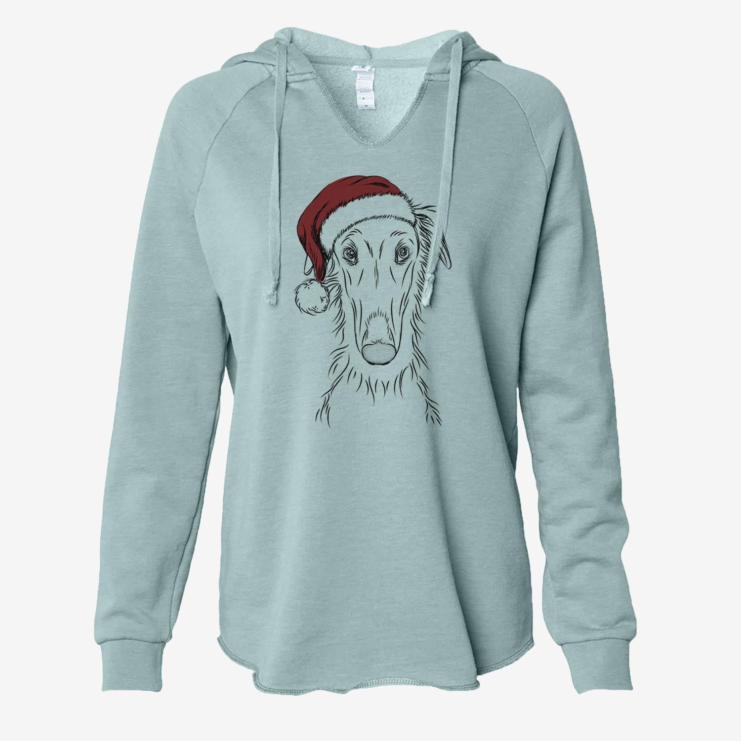 Vaughn the Borzoi - Cali Wave Hooded Sweatshirt