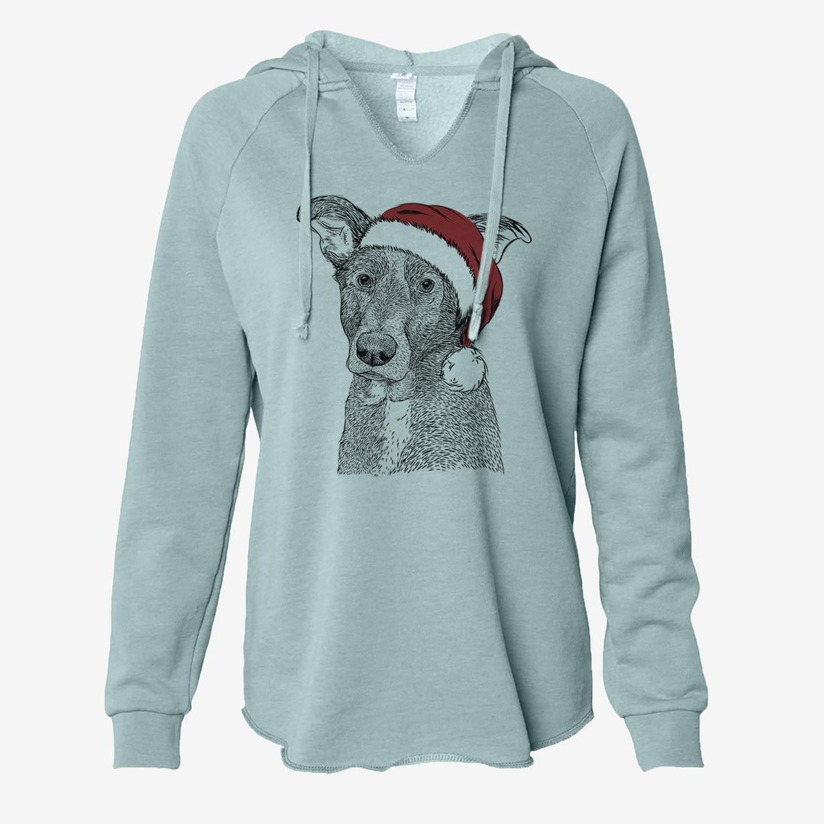 Wilbur the Shepherd Mix - Cali Wave Hooded Sweatshirt