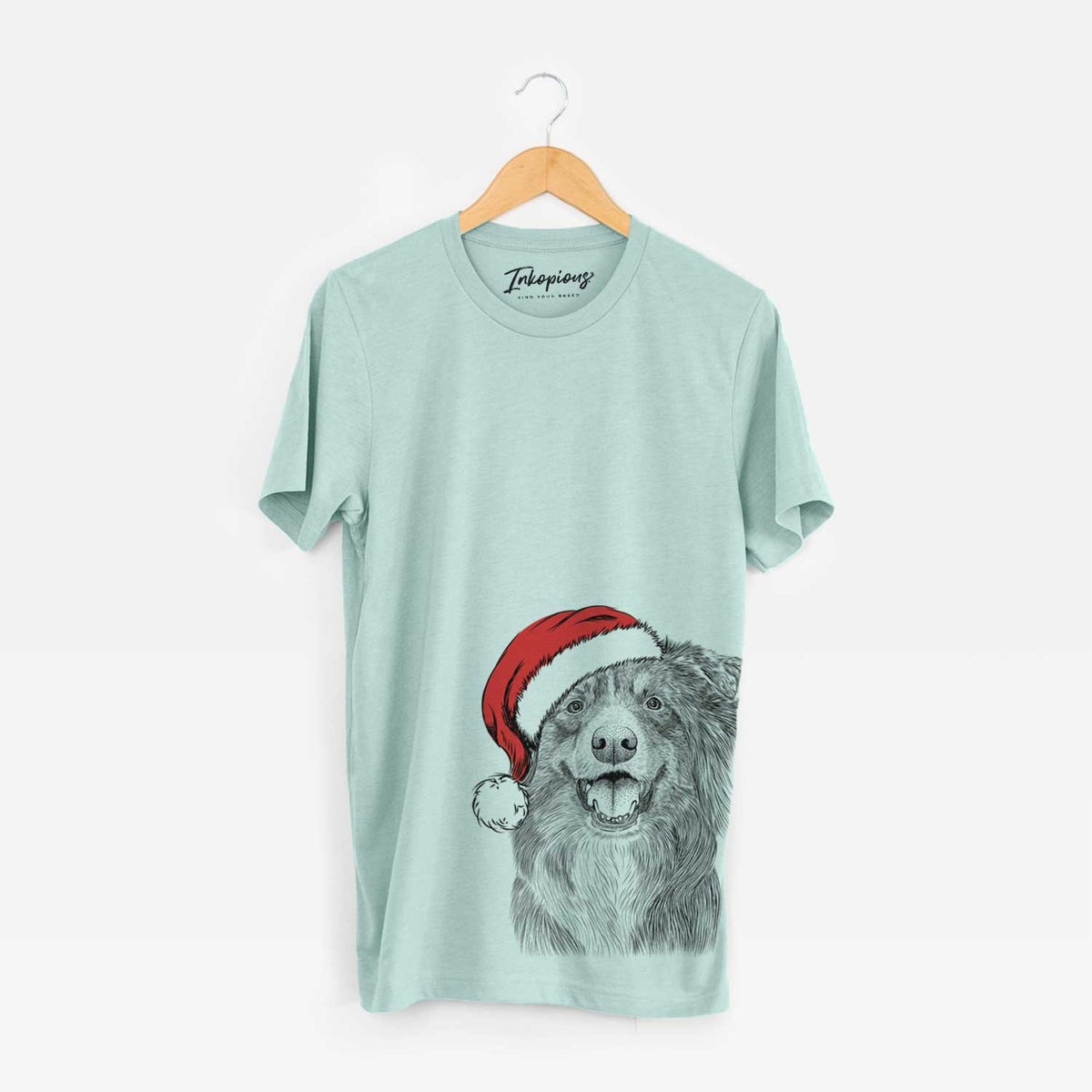 Santa Aussie Parker the Australian Shepherd - Unisex Crewneck