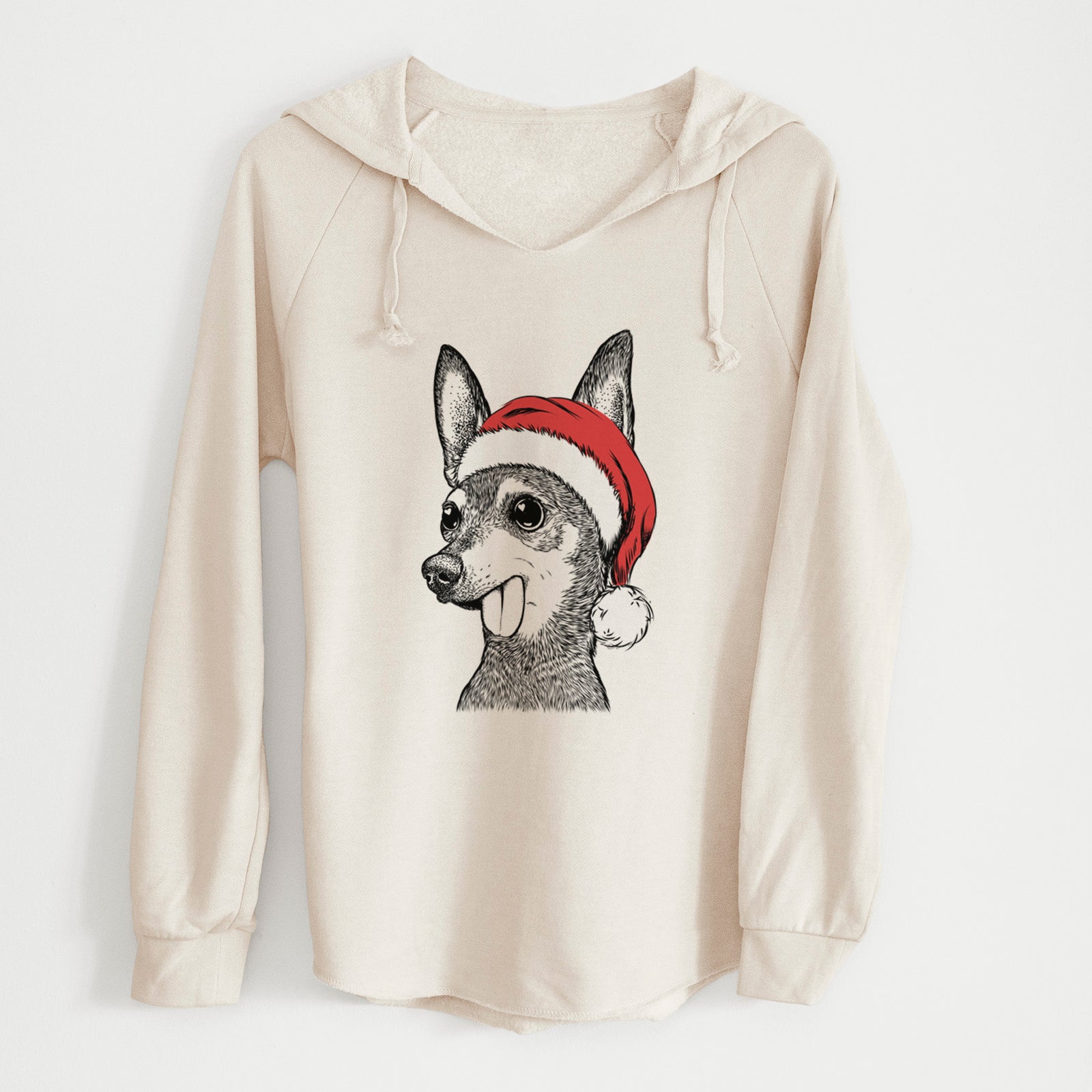 Santa Aaron the Chihuahua - Cali Wave Hooded Sweatshirt