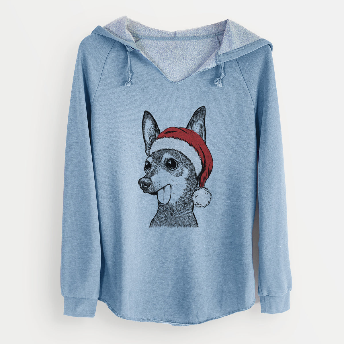Santa Aaron the Chihuahua - Cali Wave Hooded Sweatshirt