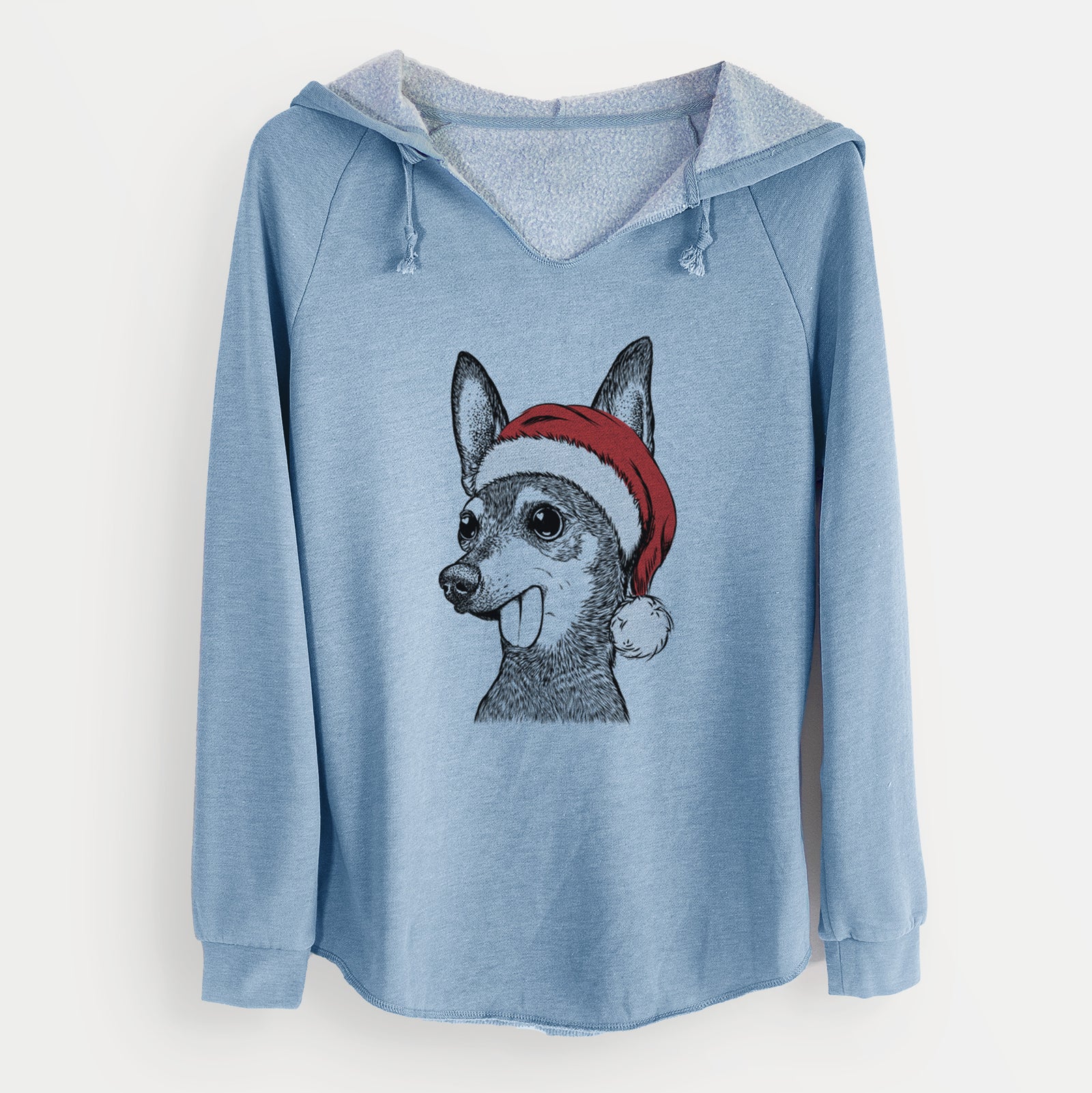 Santa Aaron the Chihuahua - Cali Wave Hooded Sweatshirt