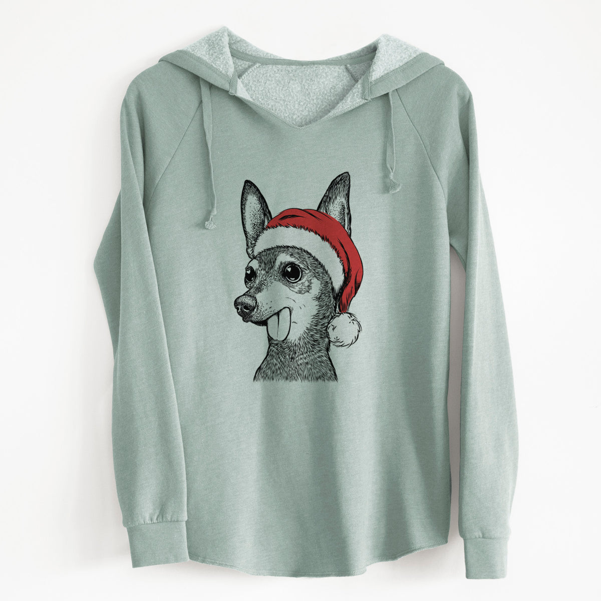 Santa Aaron the Chihuahua - Cali Wave Hooded Sweatshirt