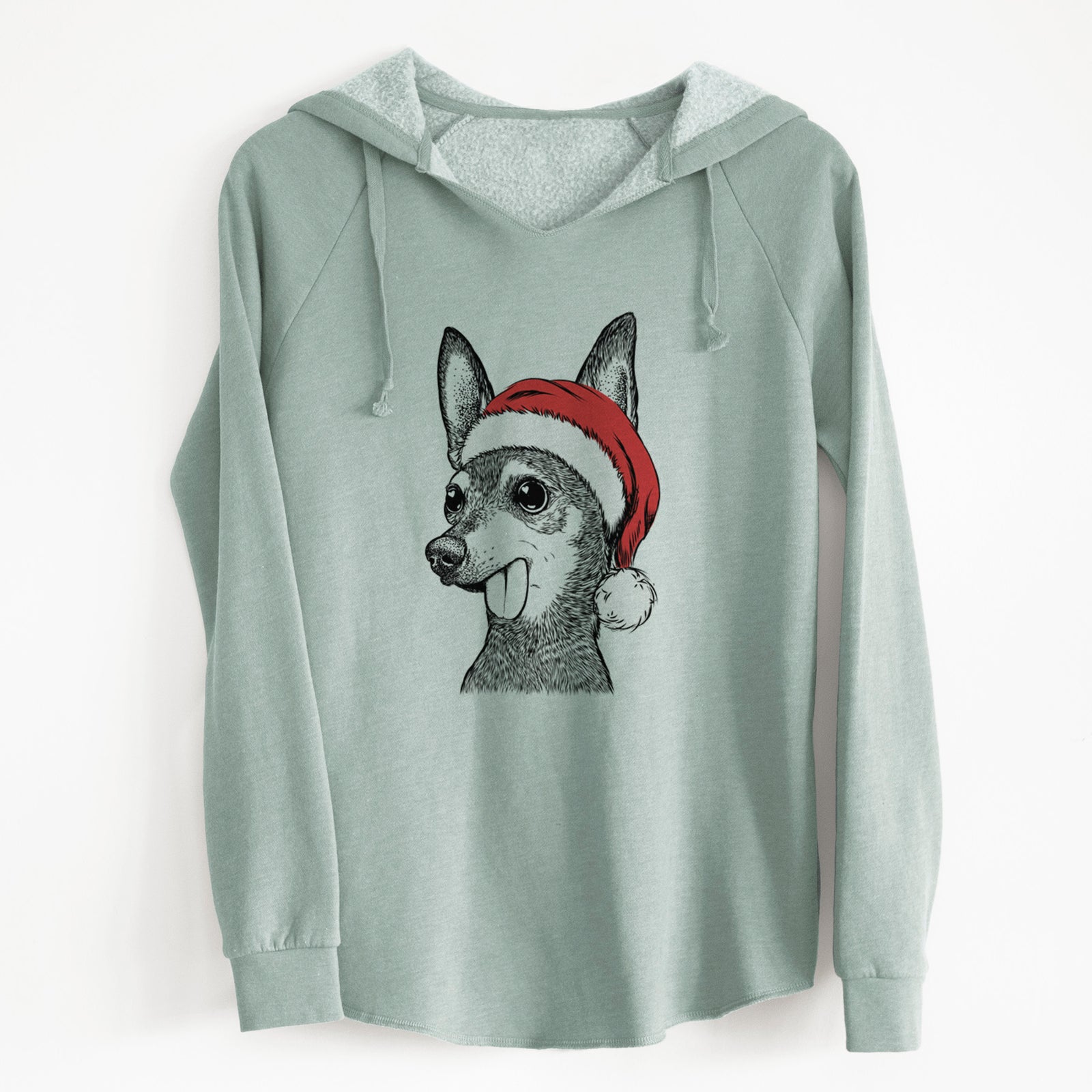 Santa Aaron the Chihuahua - Cali Wave Hooded Sweatshirt
