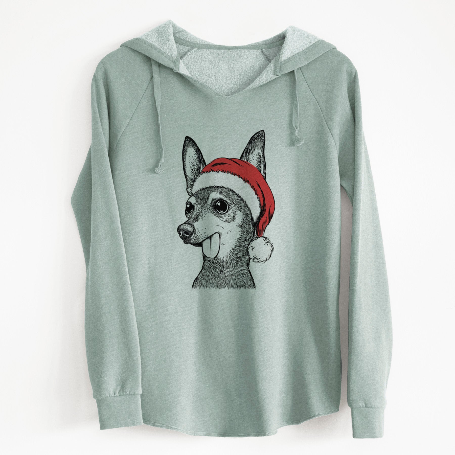 Santa Aaron the Chihuahua - Cali Wave Hooded Sweatshirt