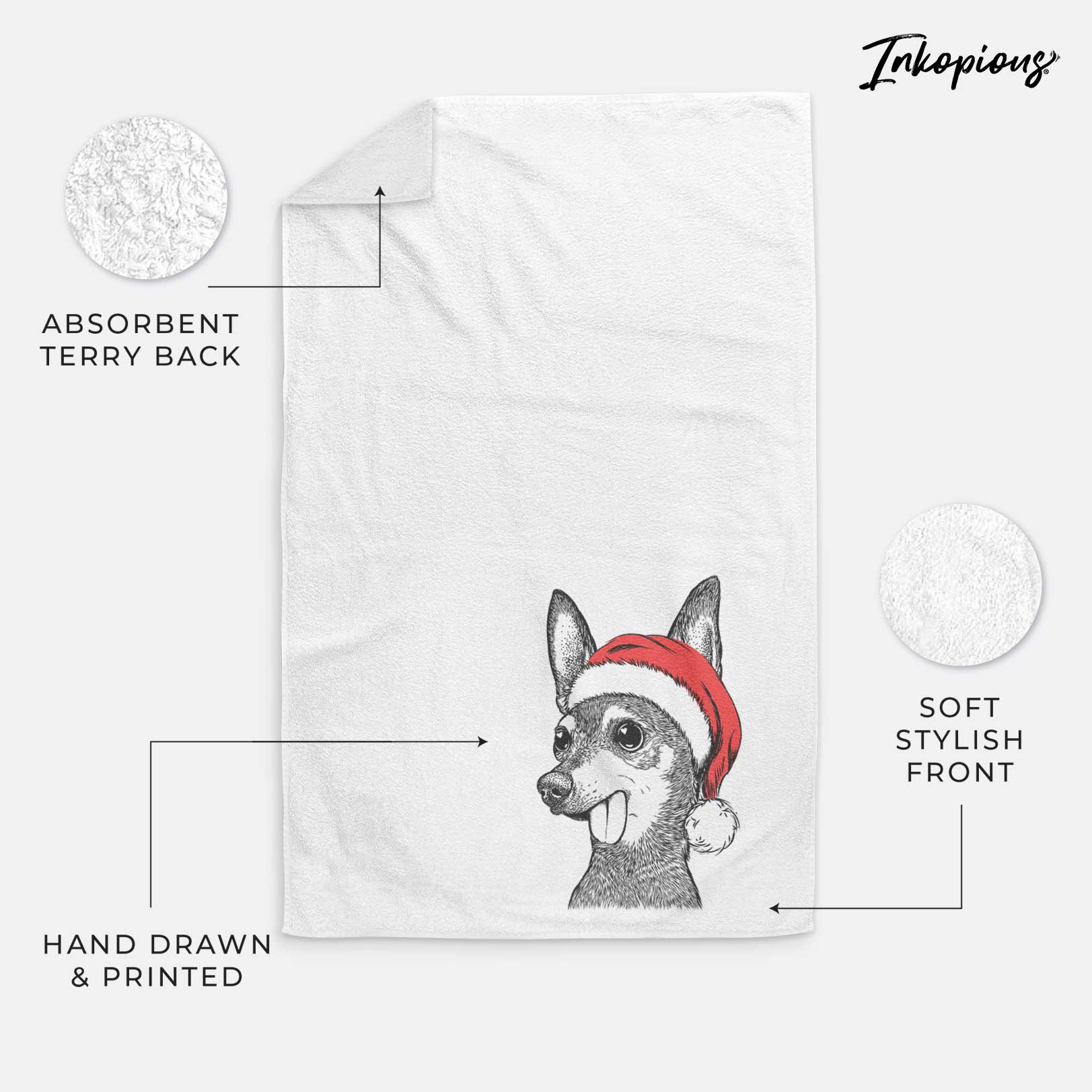 Aaron the Chihuahua Decorative Hand Towel