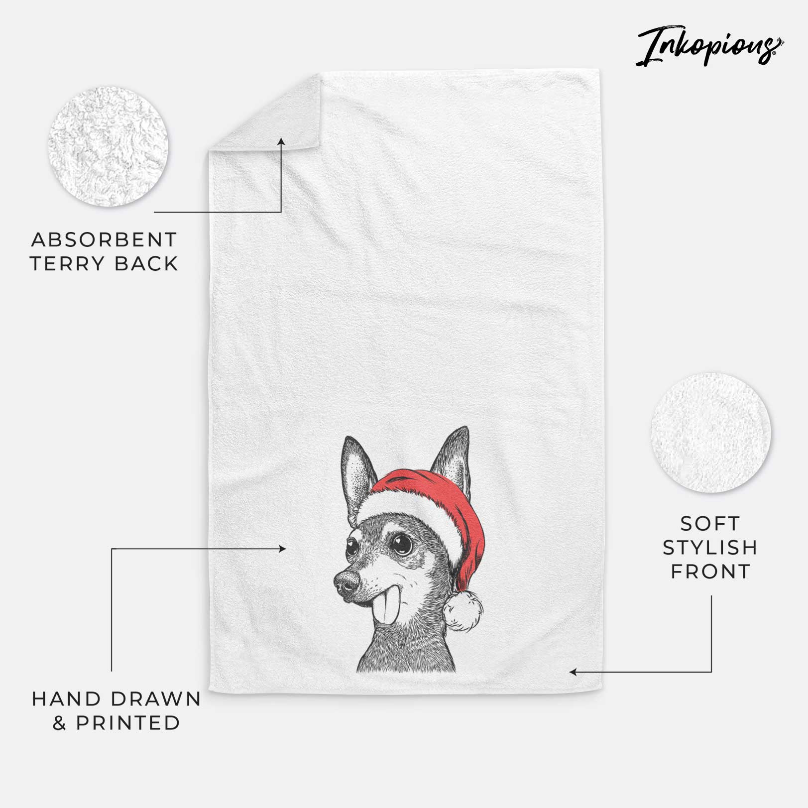 Aaron the Chihuahua Decorative Hand Towel