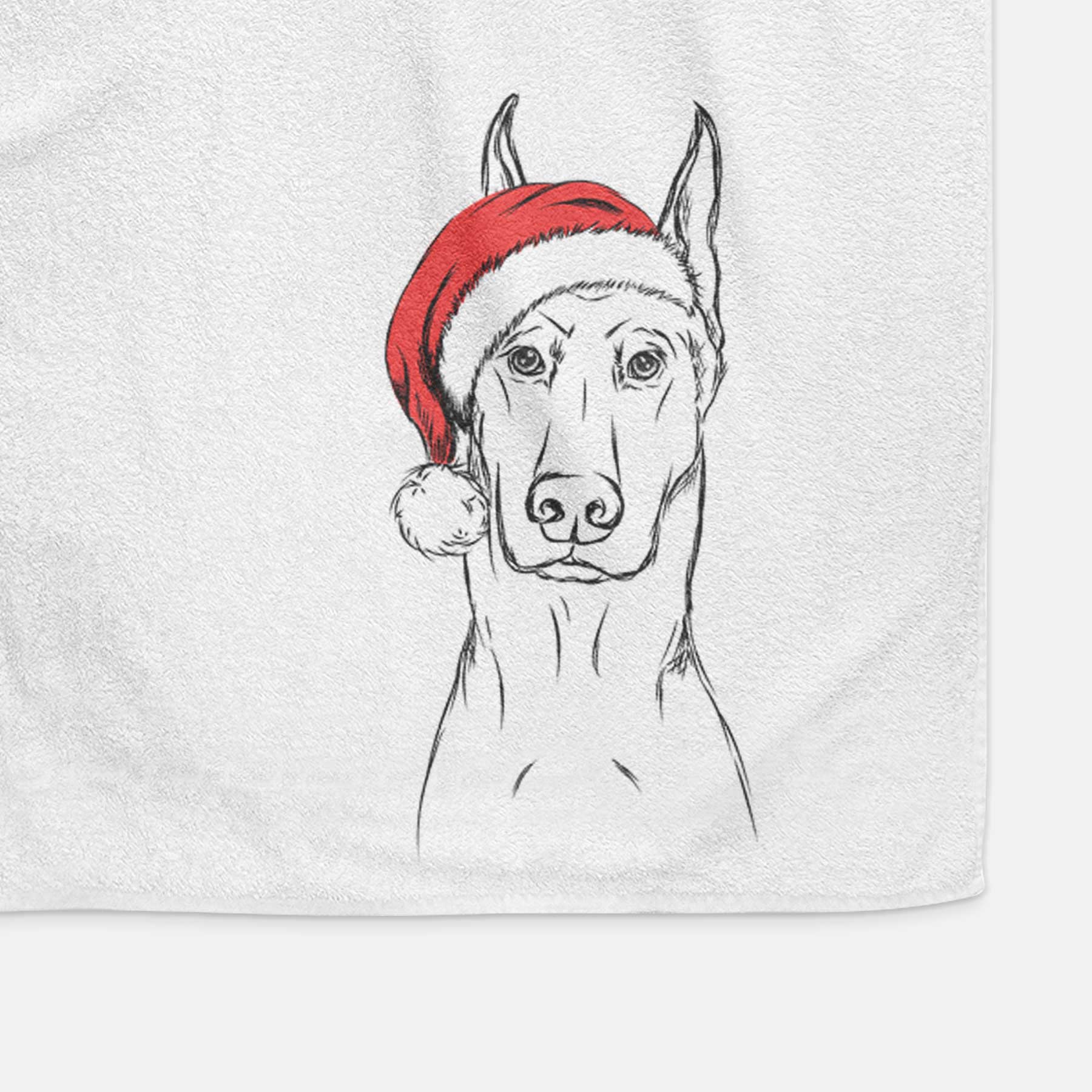 Ace the Doberman Pinscher Decorative Hand Towel