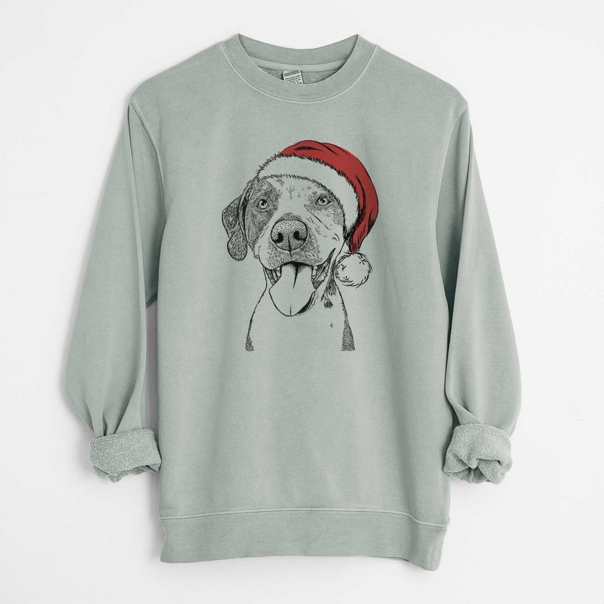 Santa Ace Boogie the Mixed Breed - Unisex Pigment Dyed Crew Sweatshirt