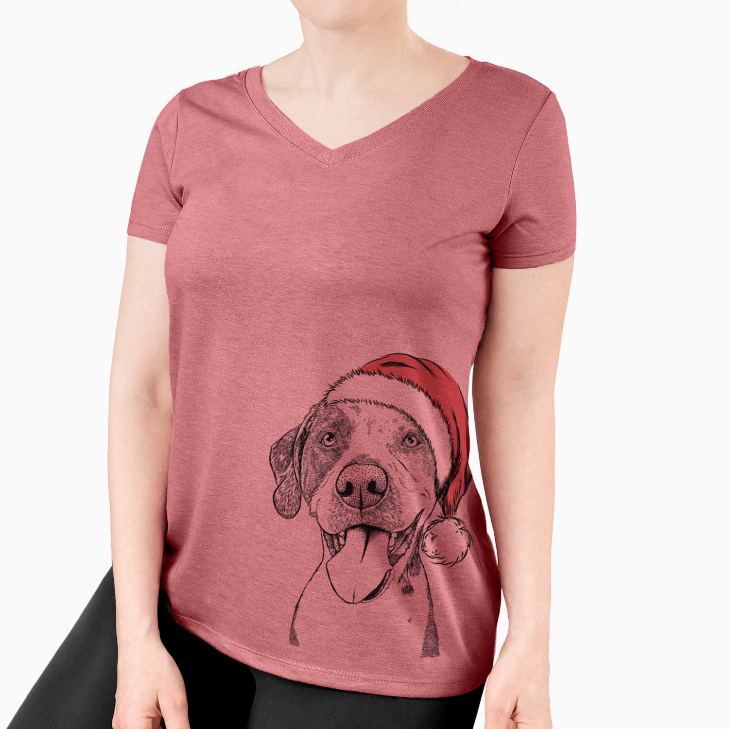 Santa Ace Boogie the Mixed Breed - Women's V-neck Shirt