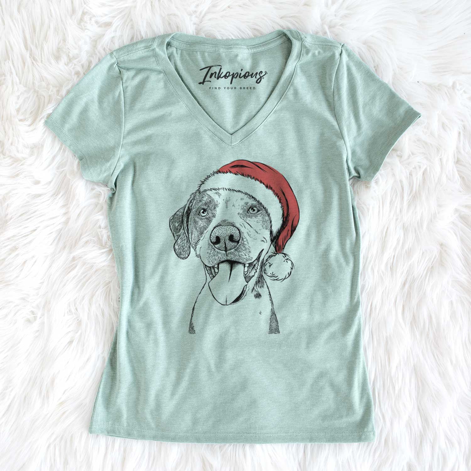 Santa Ace Boogie the Mixed Breed - Women's V-neck Shirt