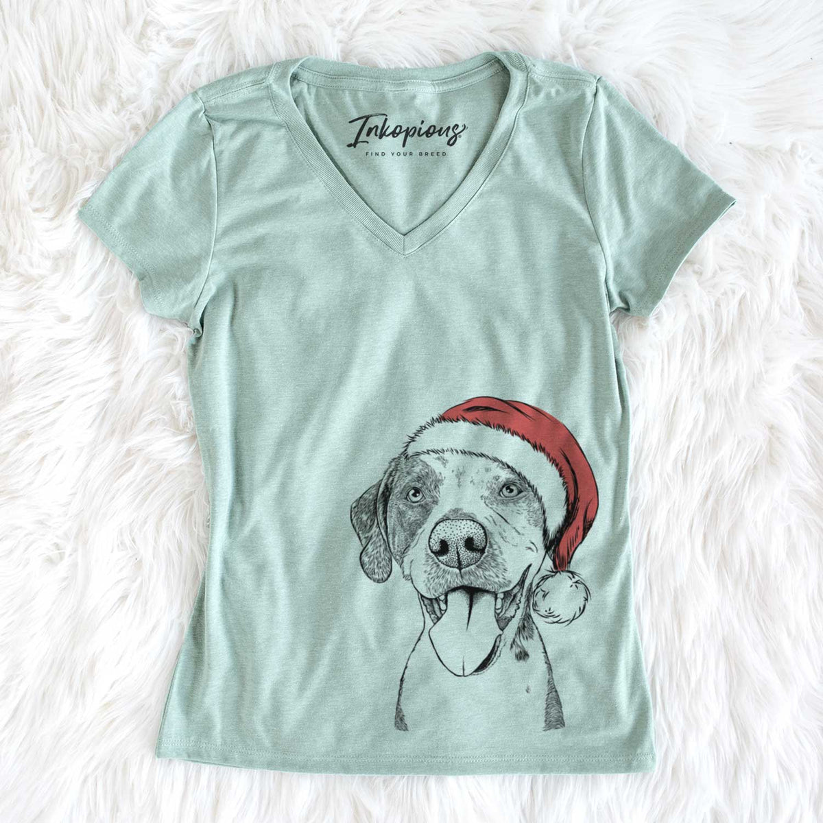 Santa Ace Boogie the Mixed Breed - Women&#39;s V-neck Shirt