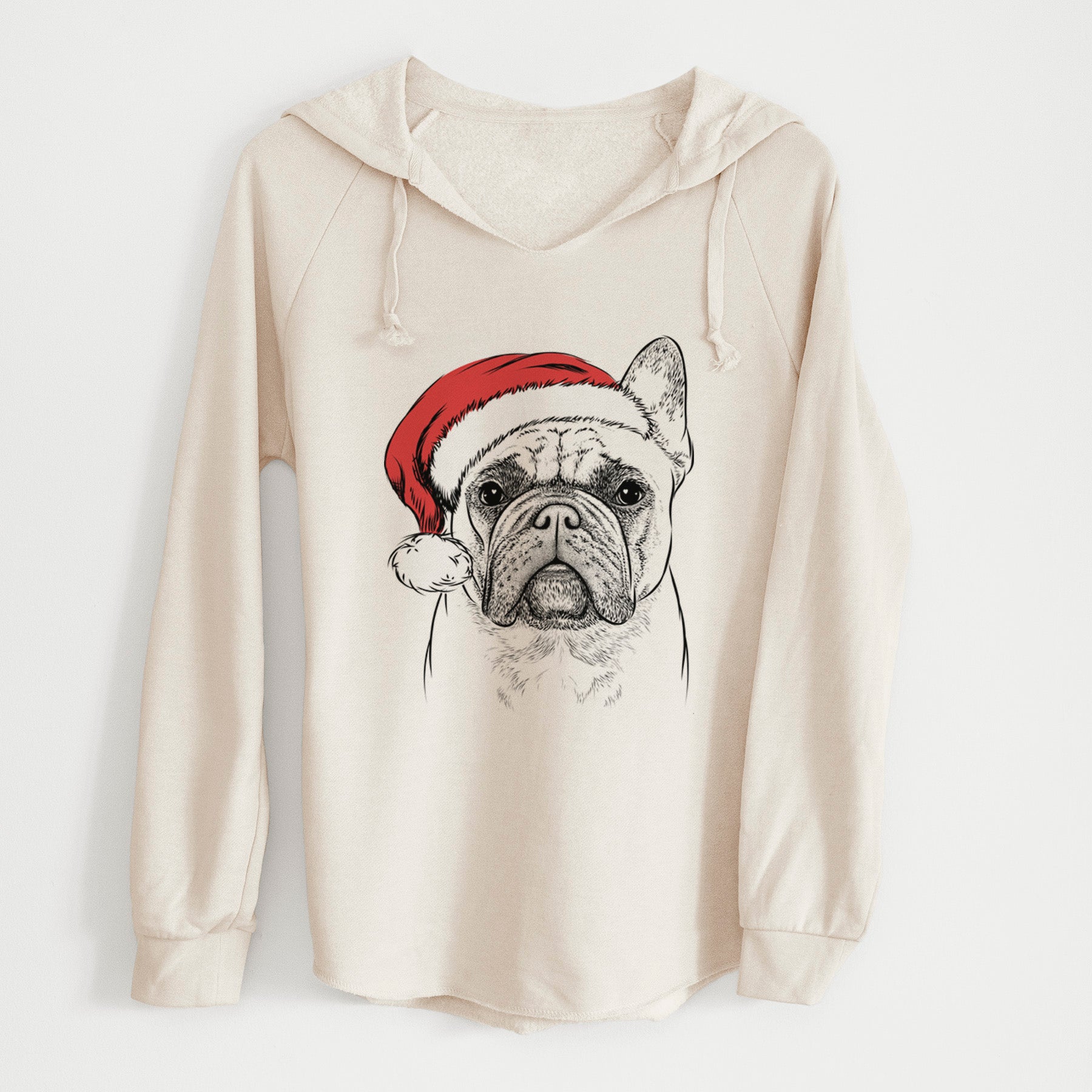 Santa Acelynn the French Bulldog - Cali Wave Hooded Sweatshirt