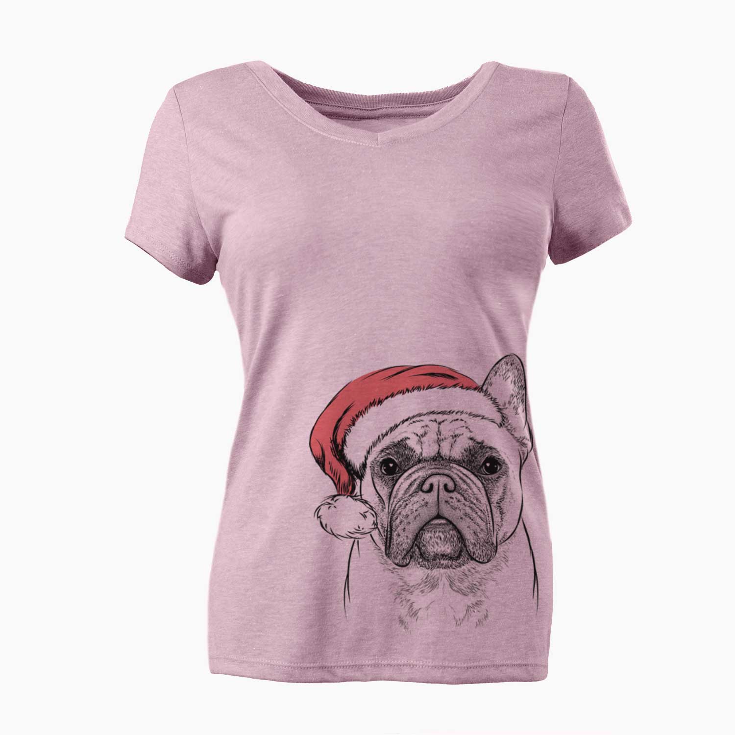 Acelynn the French Bulldog - Women's V-neck Shirt