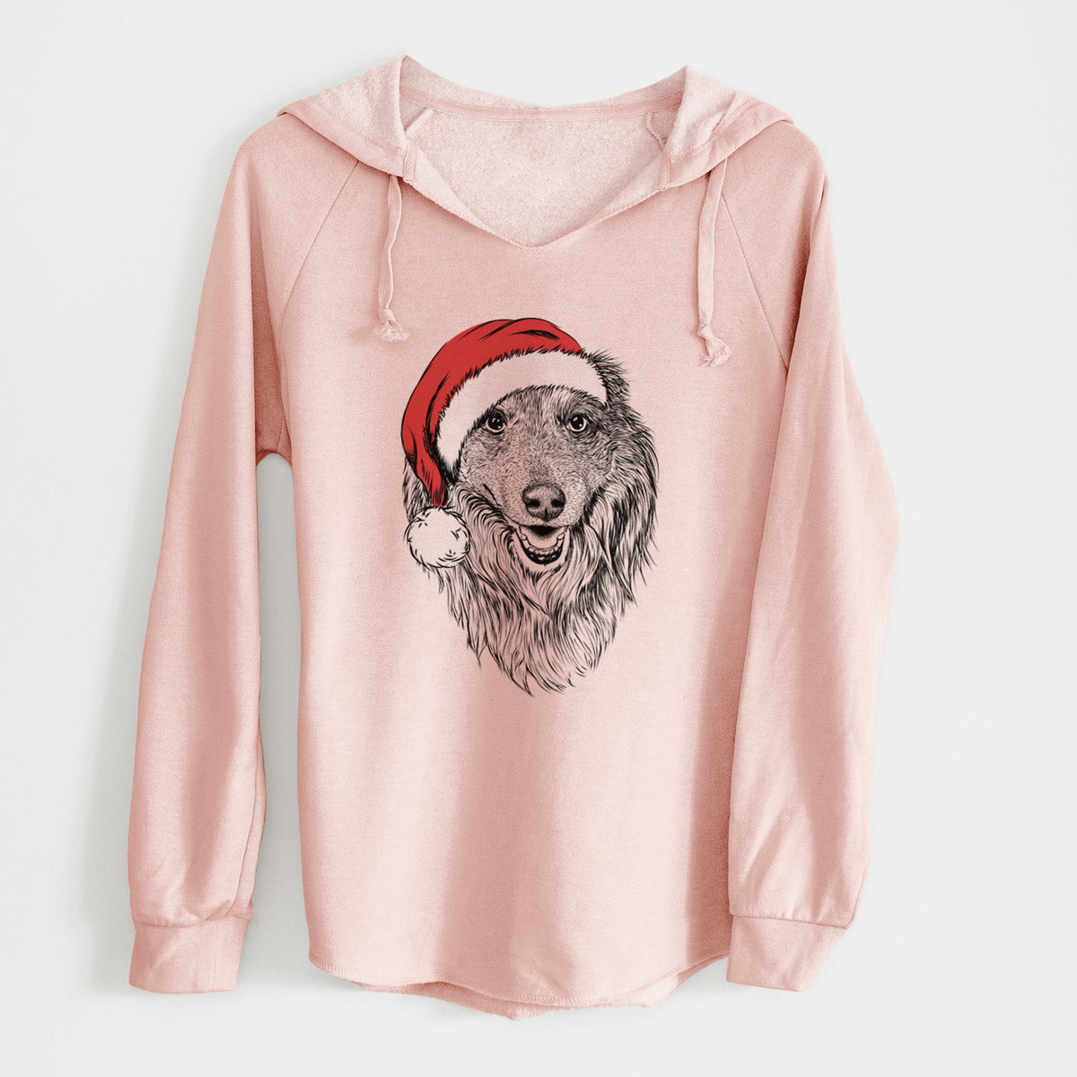 Santa Addie the Collie Mix - Cali Wave Hooded Sweatshirt