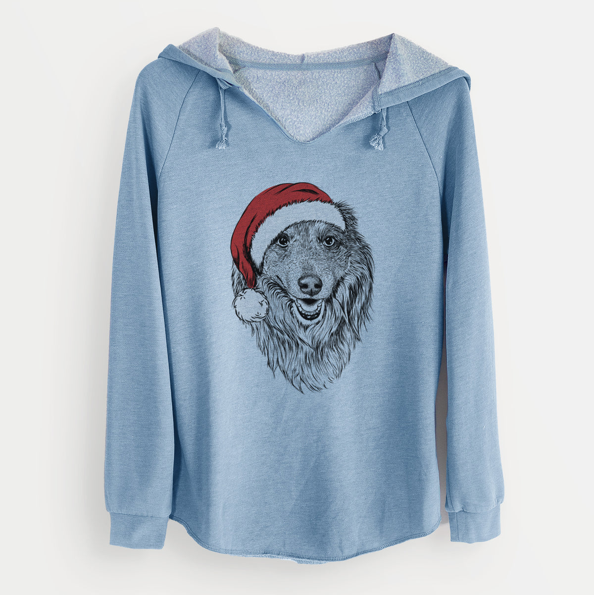 Santa Addie the Collie Mix - Cali Wave Hooded Sweatshirt