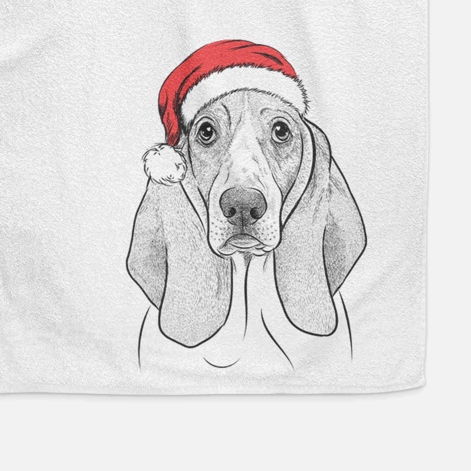 Addison the Basset Hound Decorative Hand Towel