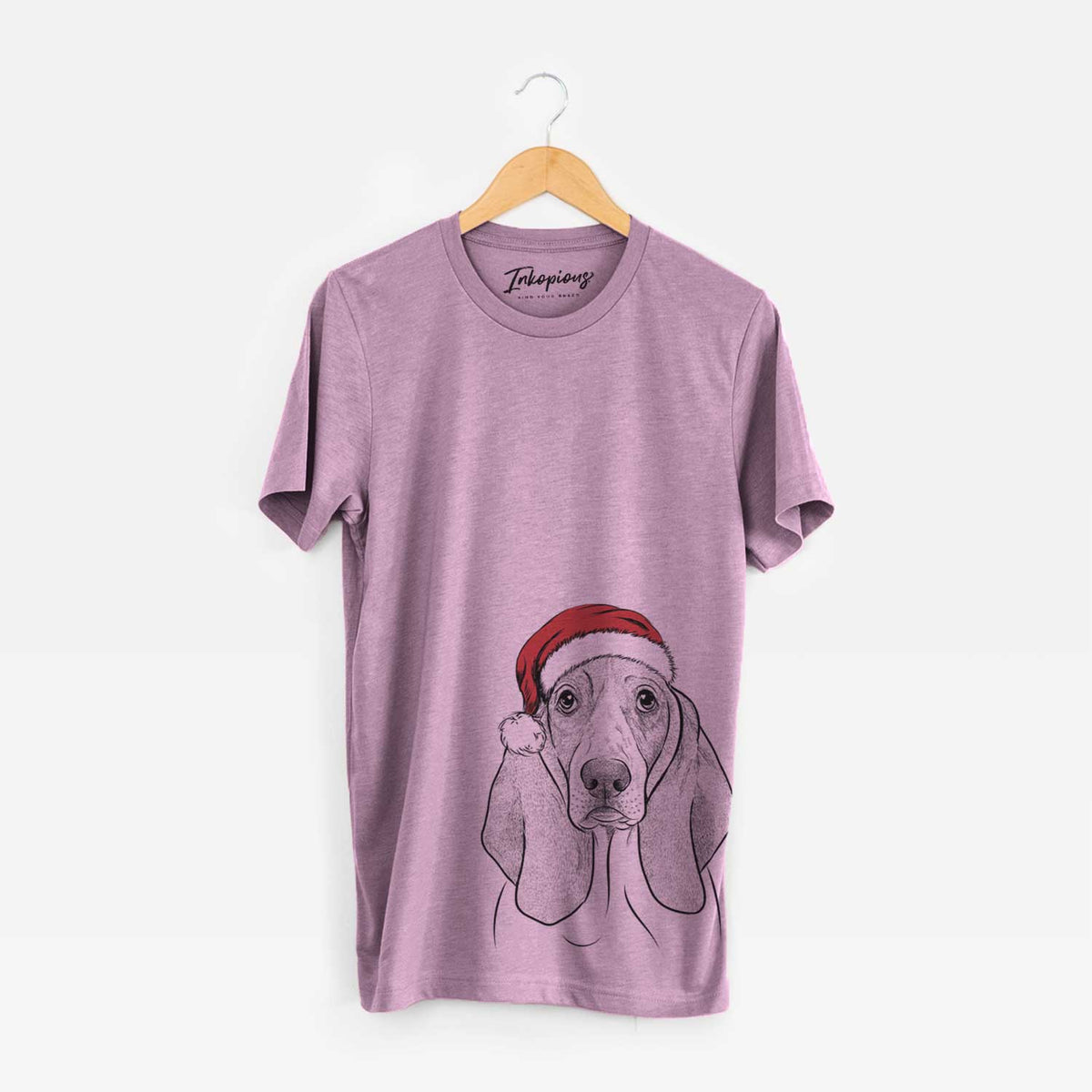 Santa Addison the Basset Hound - Unisex Crewneck