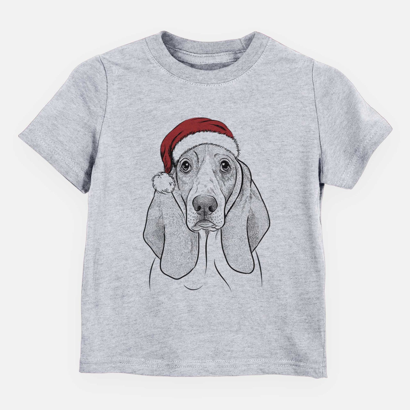 Santa Addison the Basset Hound - Kids/Youth/Toddler Shirt