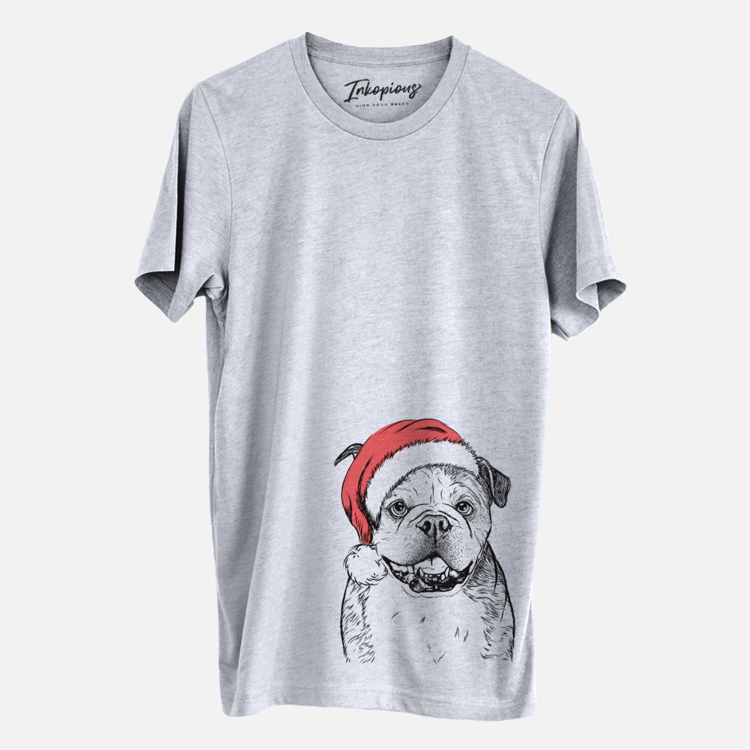 Santa Agatha the Boston Bulldog - Unisex Crewneck
