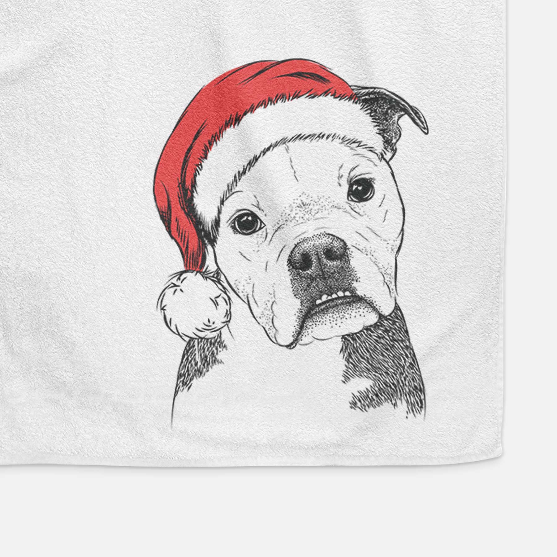 Aggy the Olde English Bulldogge Decorative Hand Towel