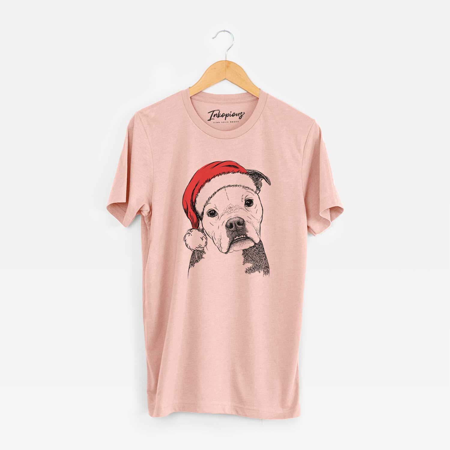 Santa Aggy the Olde English Bulldogge - Unisex Crewneck