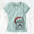 Santa Alfie the Norwich Terrier - Women's V-neck Shirt