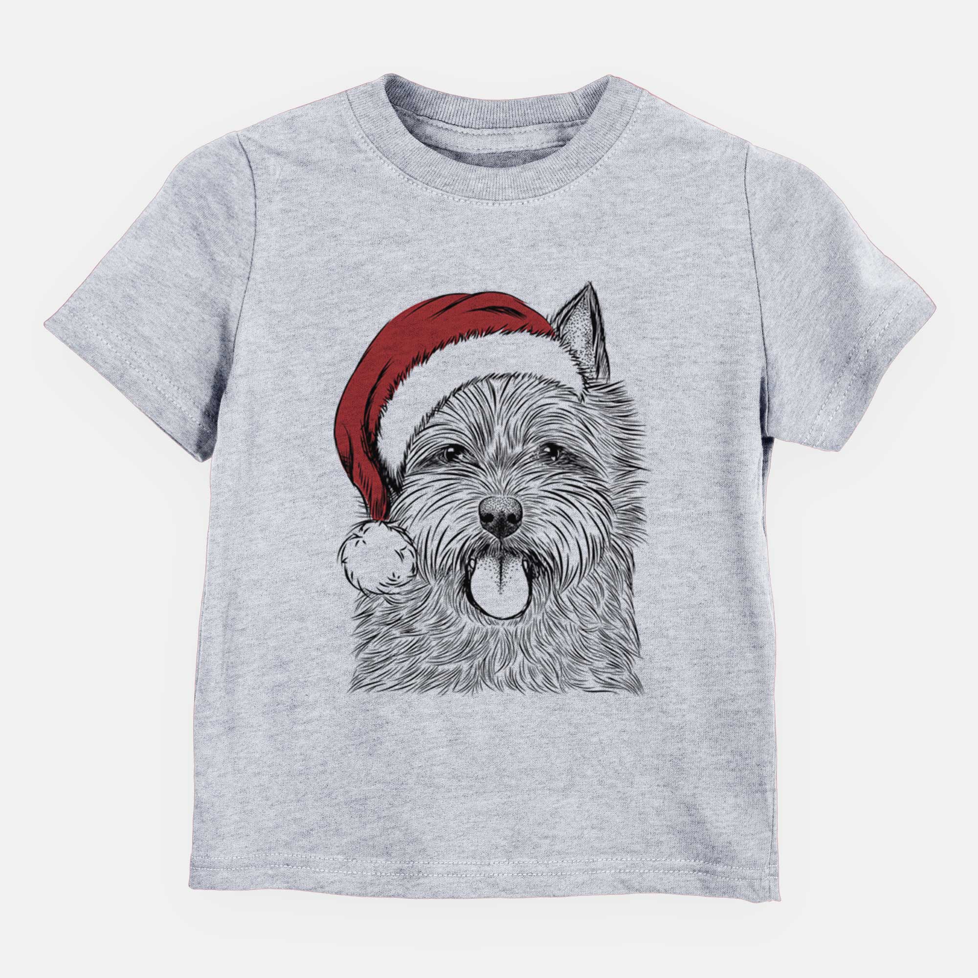 Santa Alfie the Norwich Terrier - Kids/Youth/Toddler Shirt