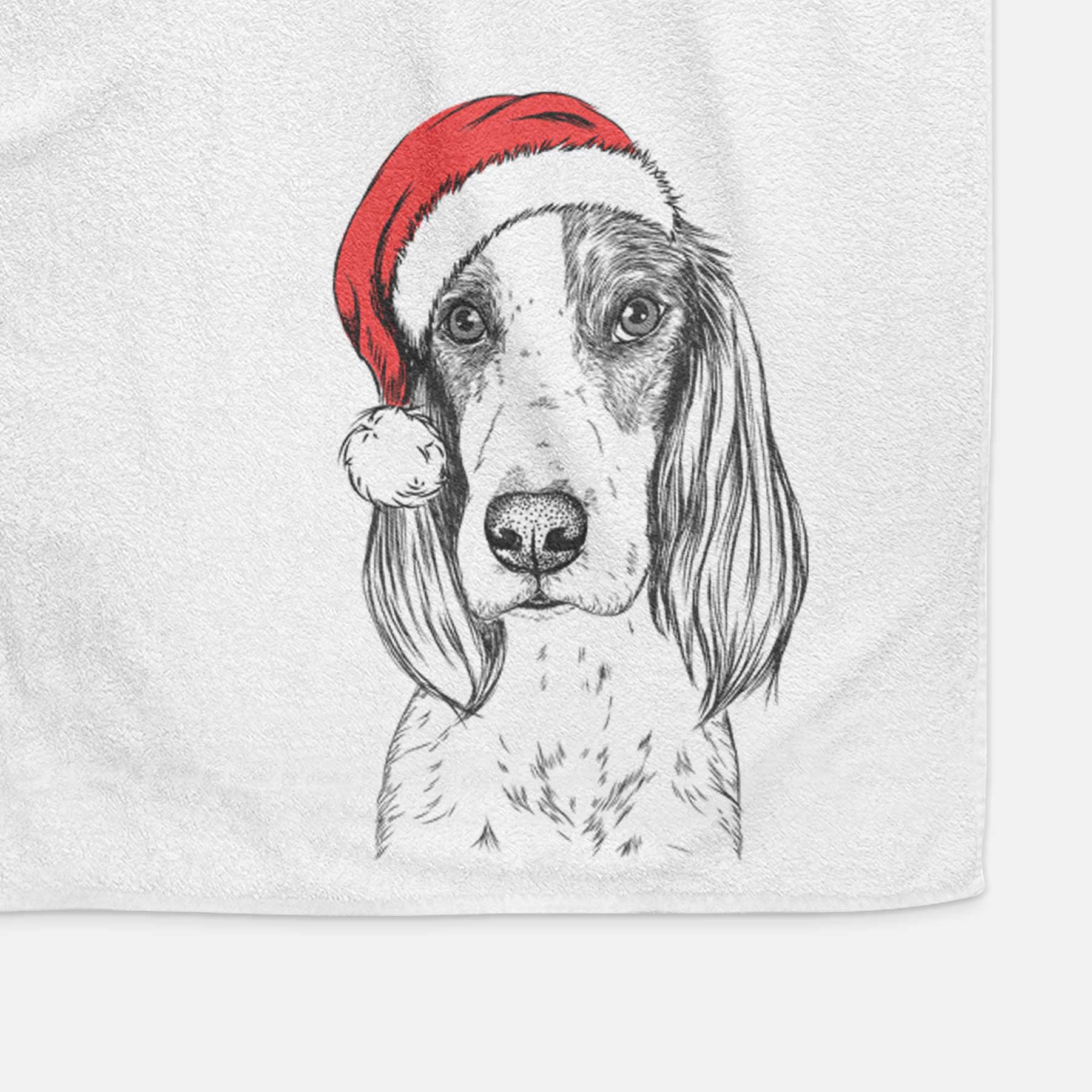 Aline the Irish Red and White Setter Decorative Hand Towel