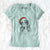 Santa Aline the Irish Red and White Setter - Women's V-neck Shirt