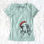 Santa Aline the Irish Red and White Setter - Women's V-neck Shirt