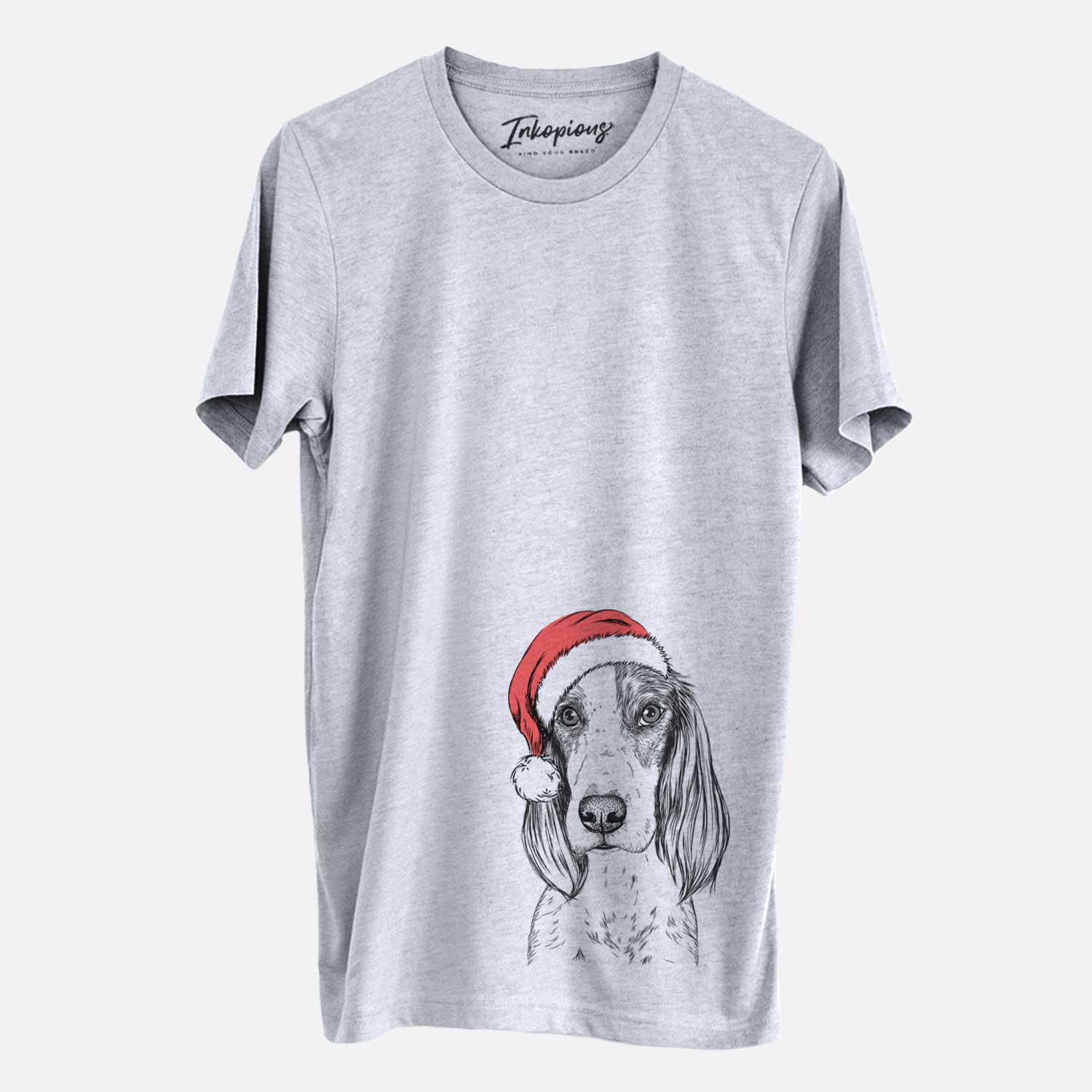 Santa Aline the Irish Red and White Setter - Unisex Crewneck